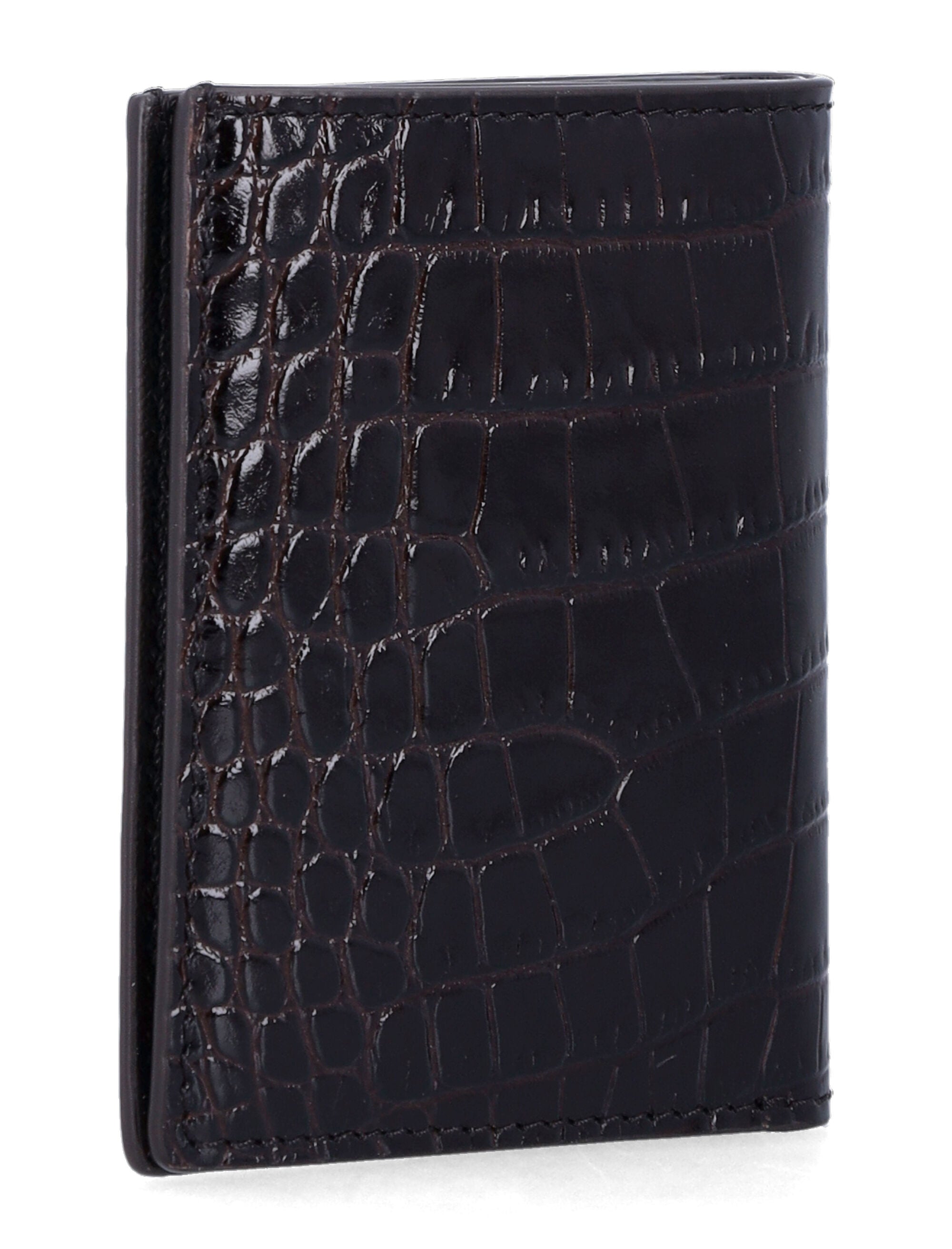 Croc Leather Cardholder