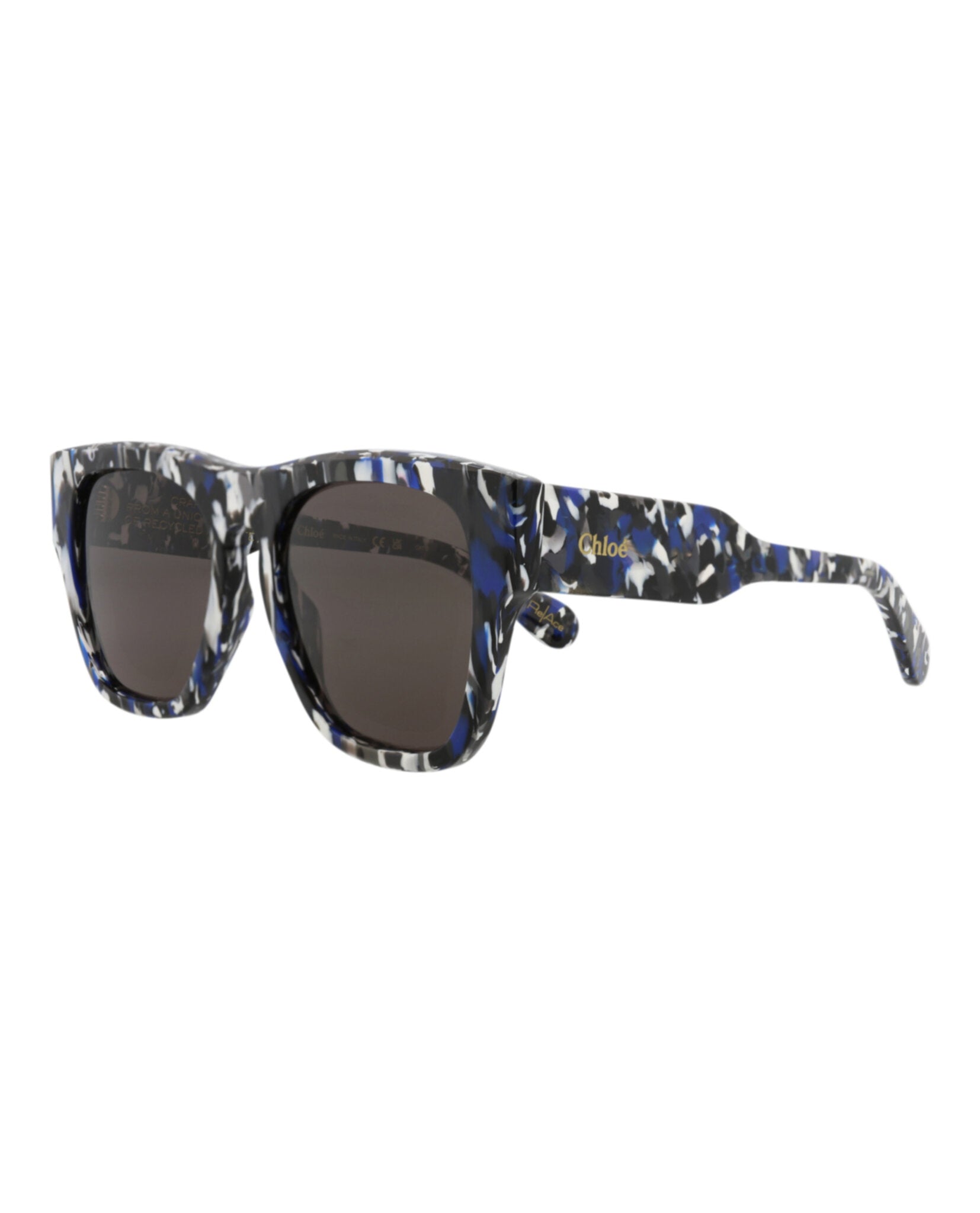 Square-Frame Recycled Acetate Sunglasses