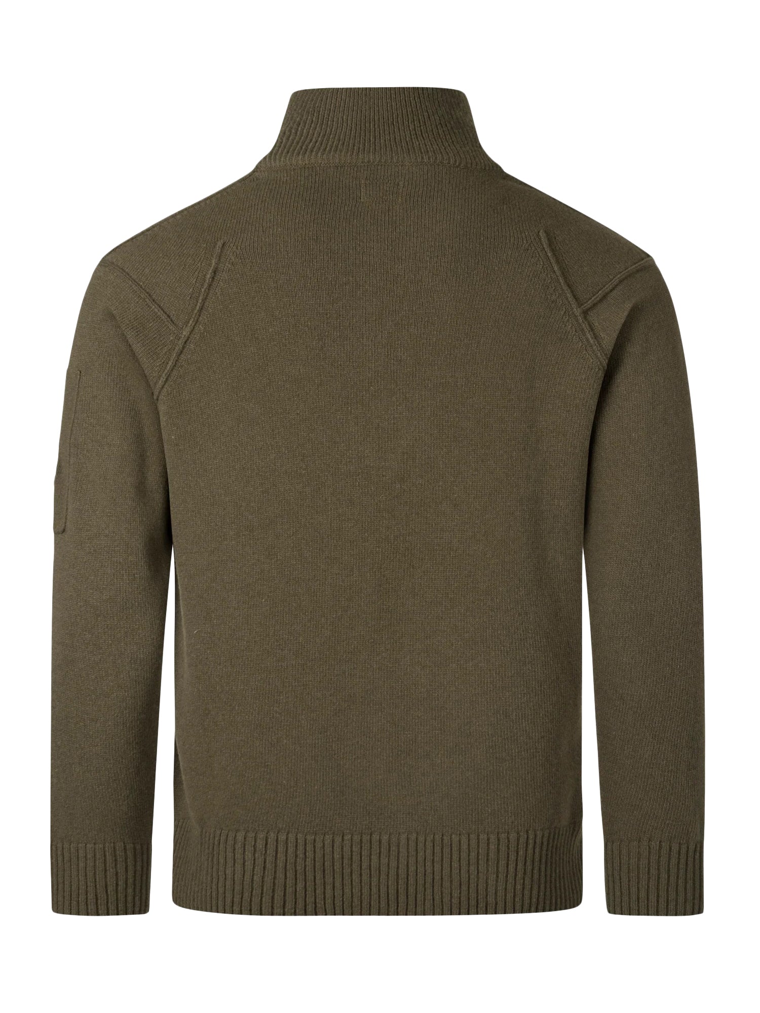 Half-Zip Long-Sleeve Top With Fitted Ribbed Hem