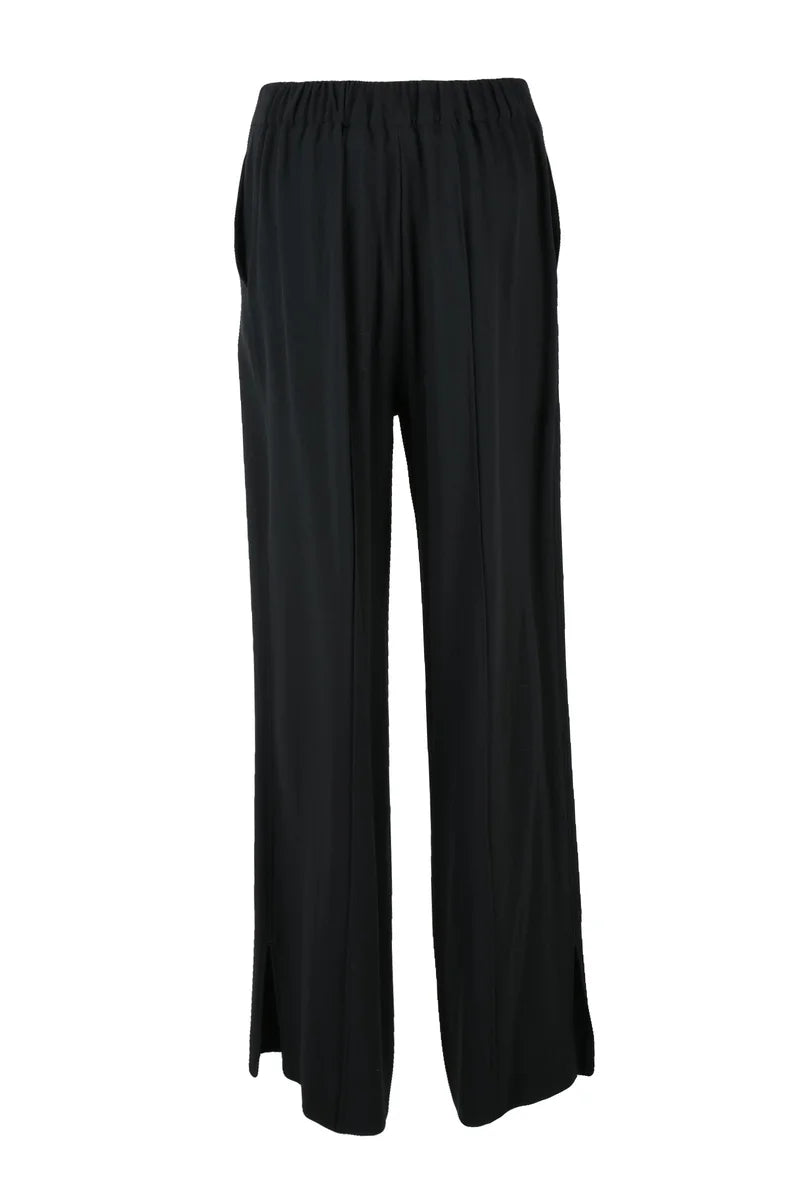 Fluid Drape Wide-Leg Trousers