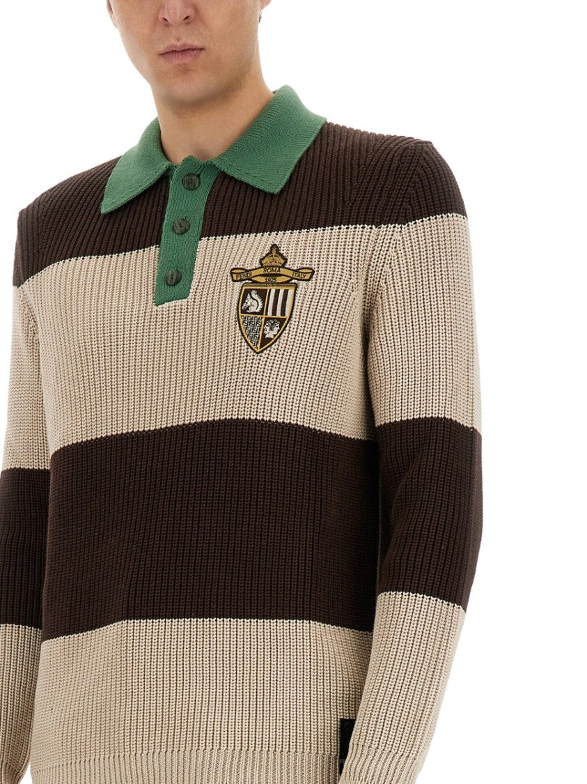 Ribbed Cotton Jersey Polo