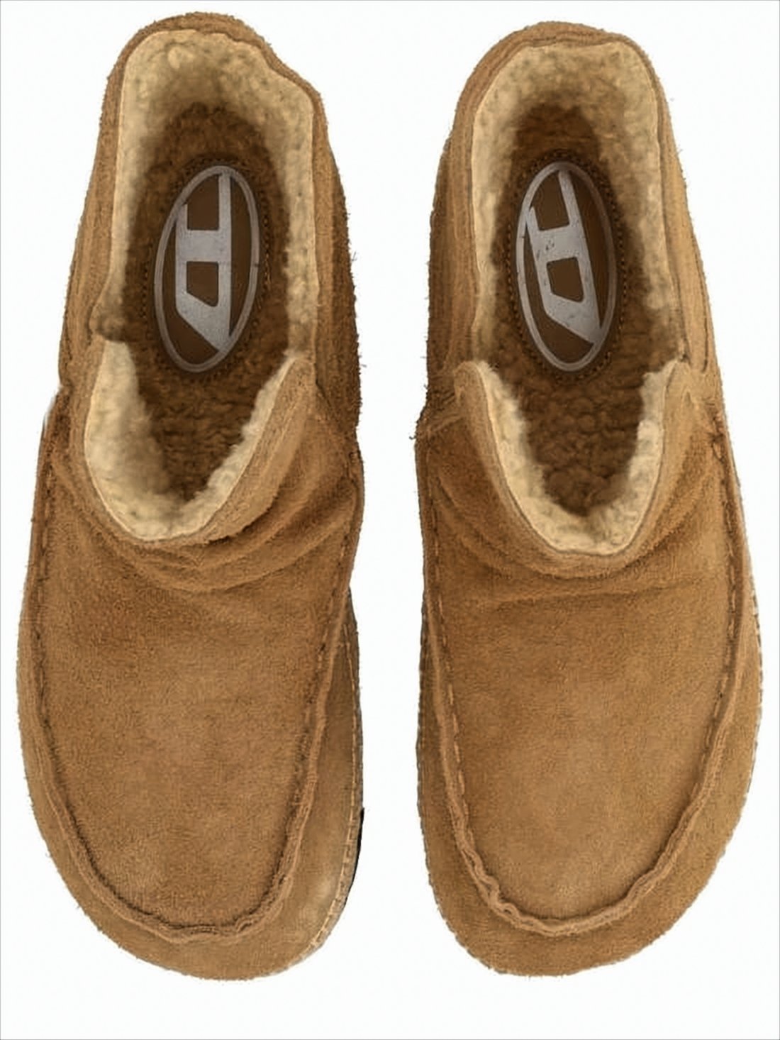 Brown Suede Boots with Plush Lining