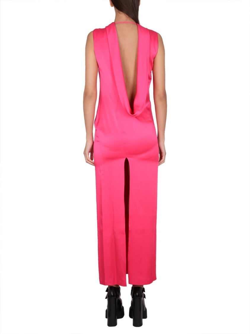 Long Dress With Ring Neckline