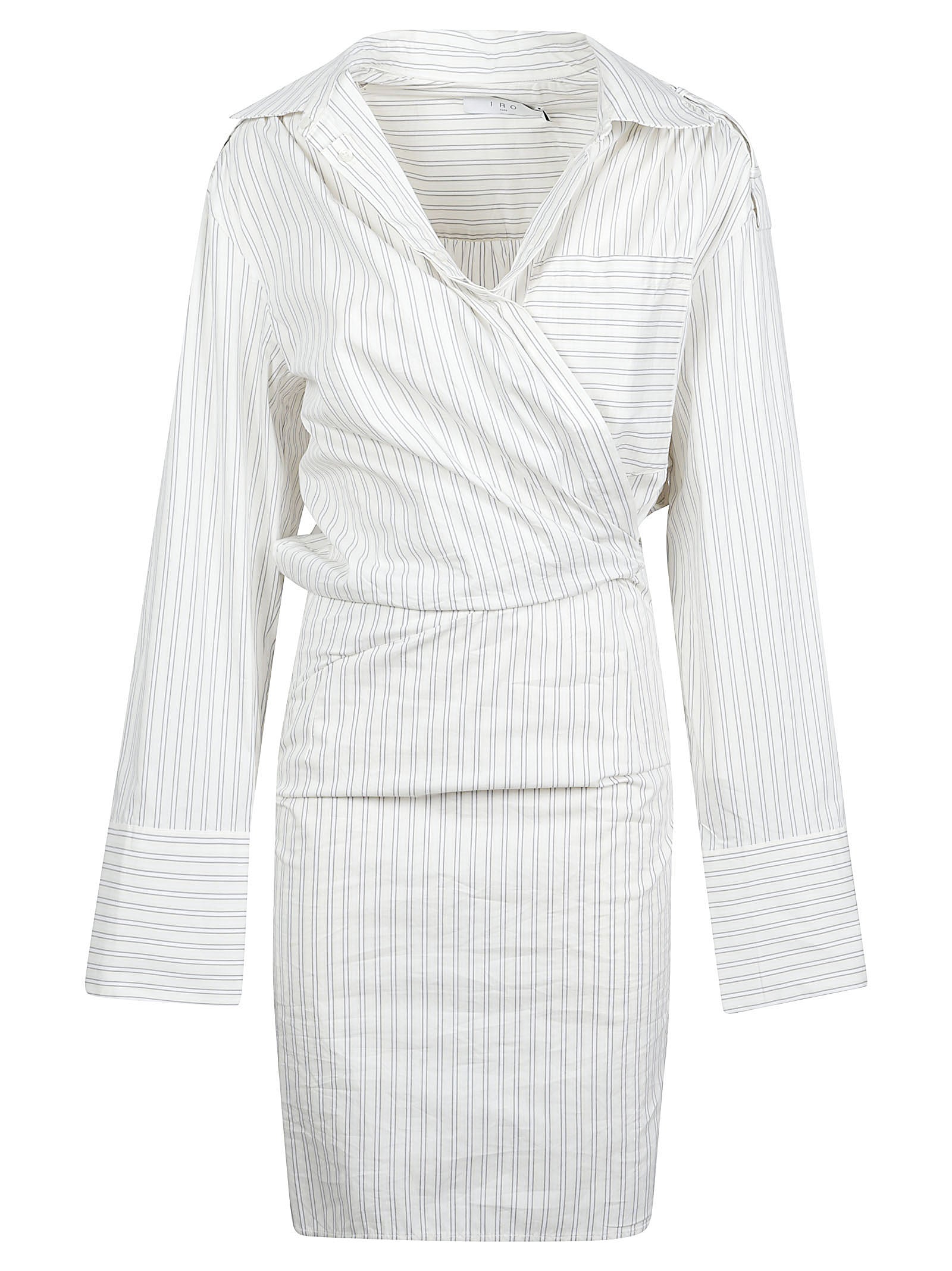 Lazul Wrap-Style White Dress