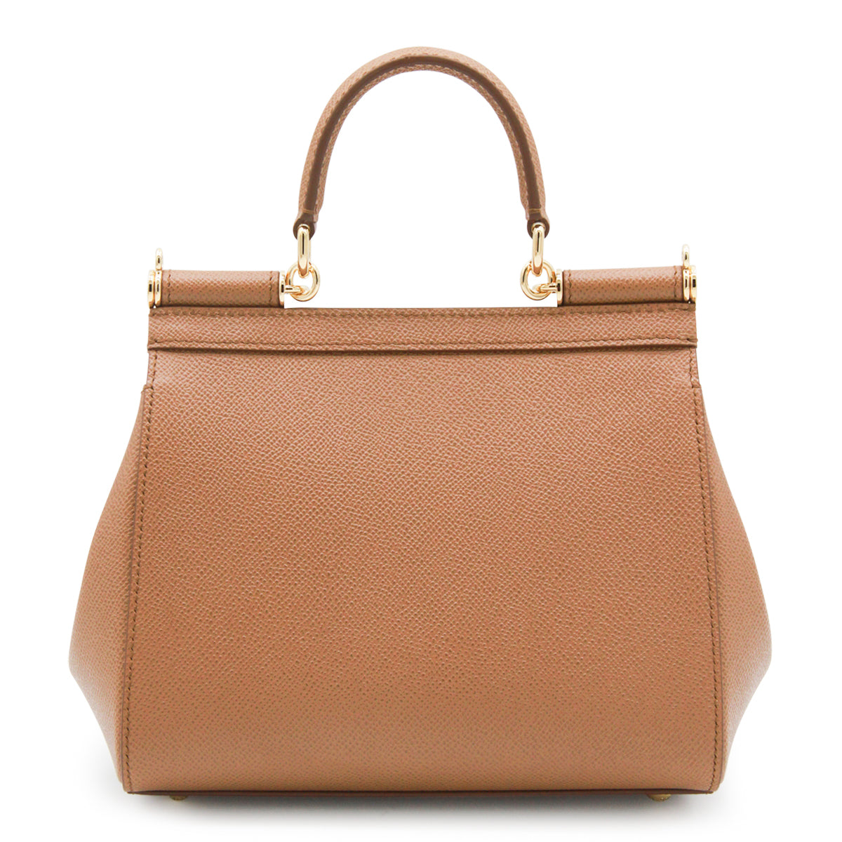 Brown Leather Sicily Top Handle Bag
