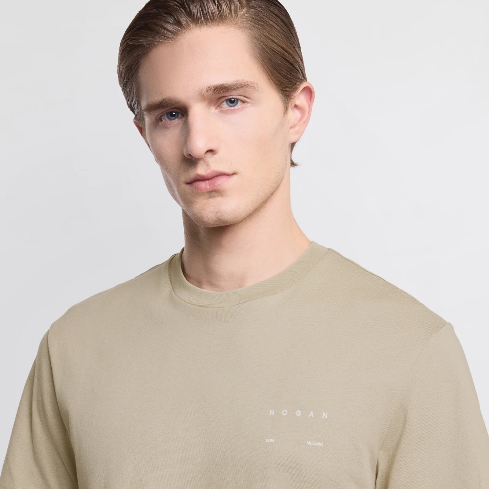 Ecru T-Shirt With Regular Fit