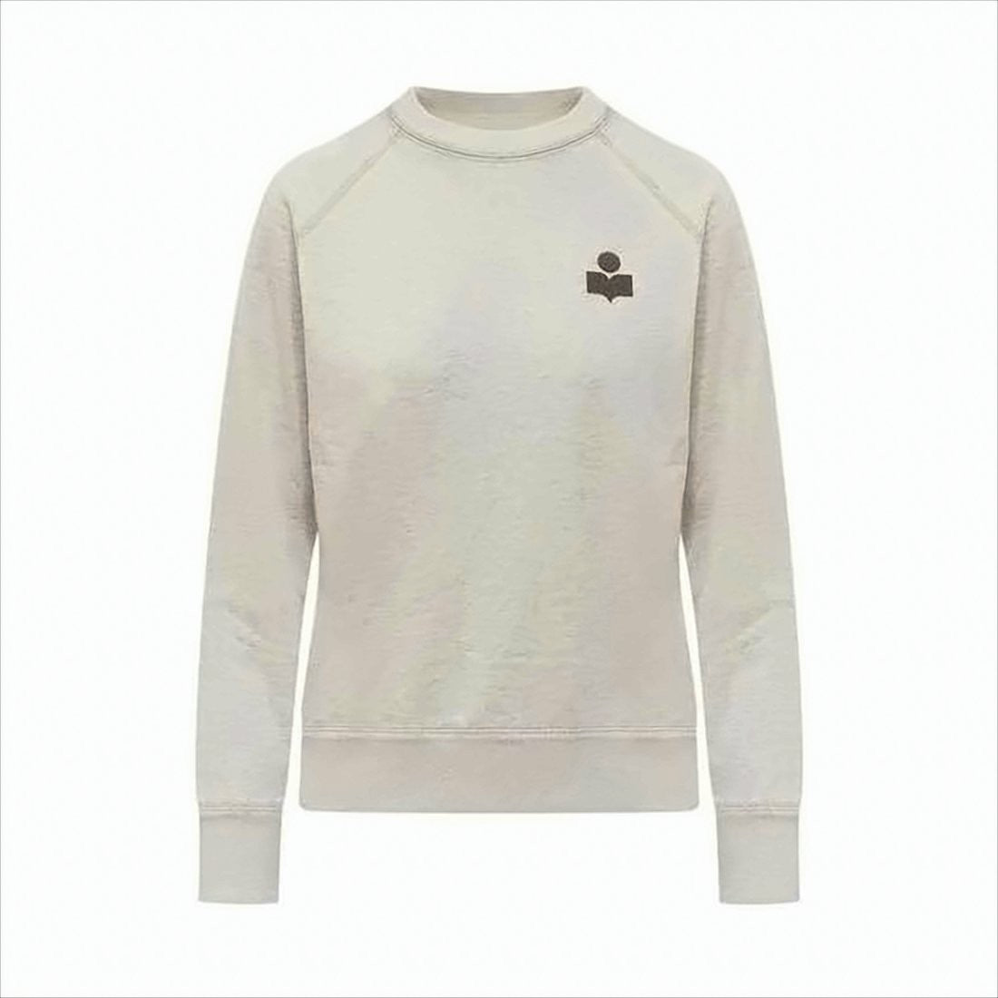 Heathered Long-Sleeve Crewneck Sweatshirt with Raglan Sleeves