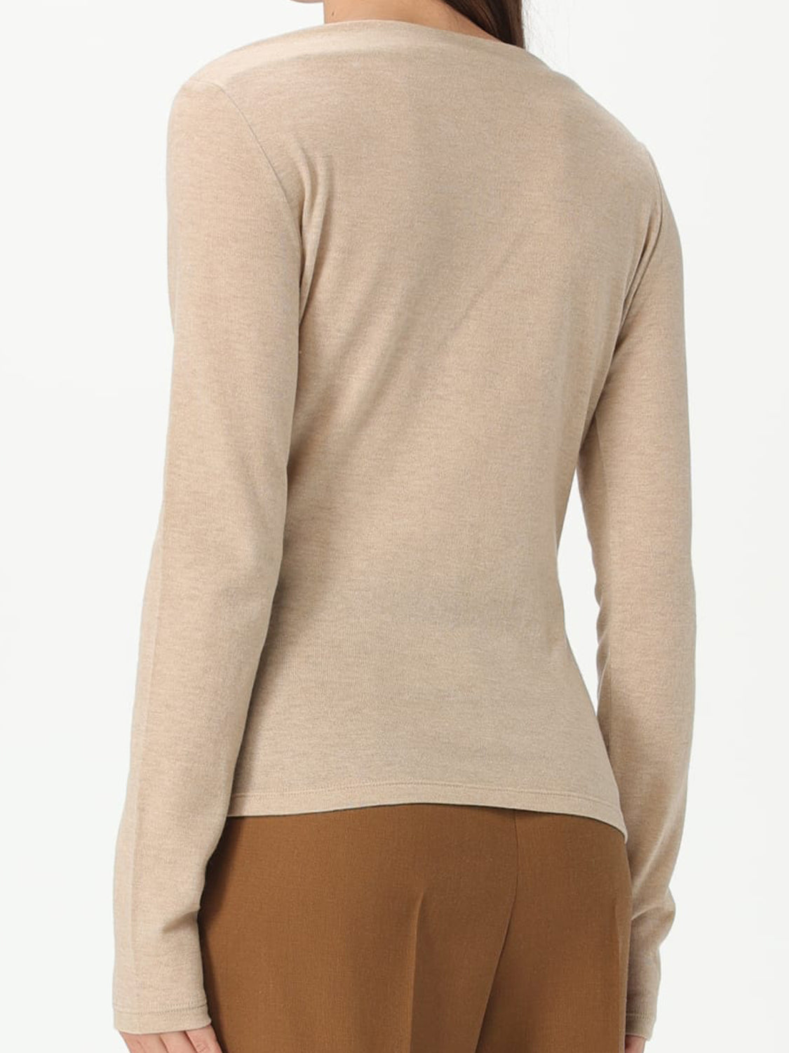 Fitted Cashmere and Wool Sweater