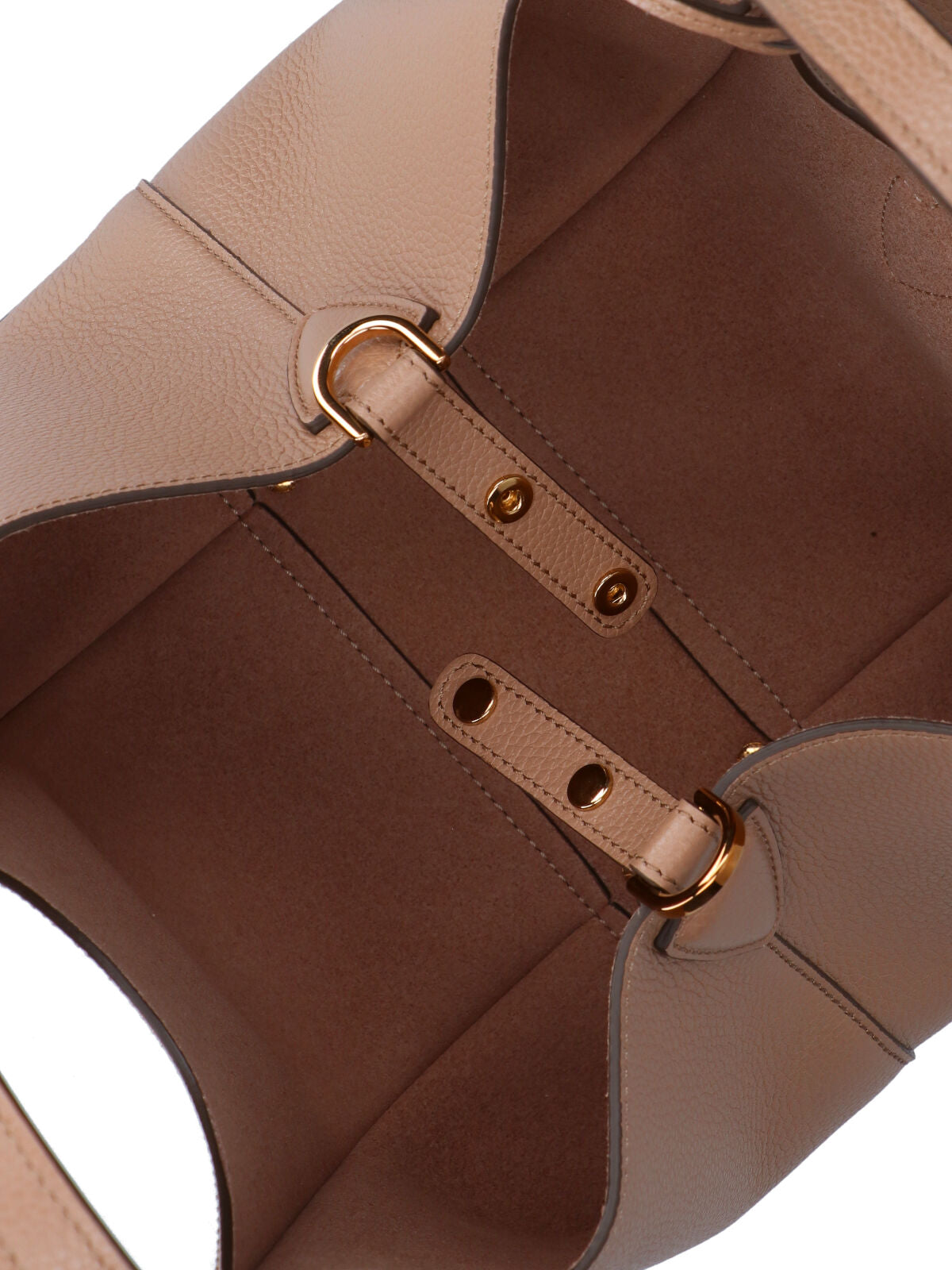 Small Textured Leather Tote Bag