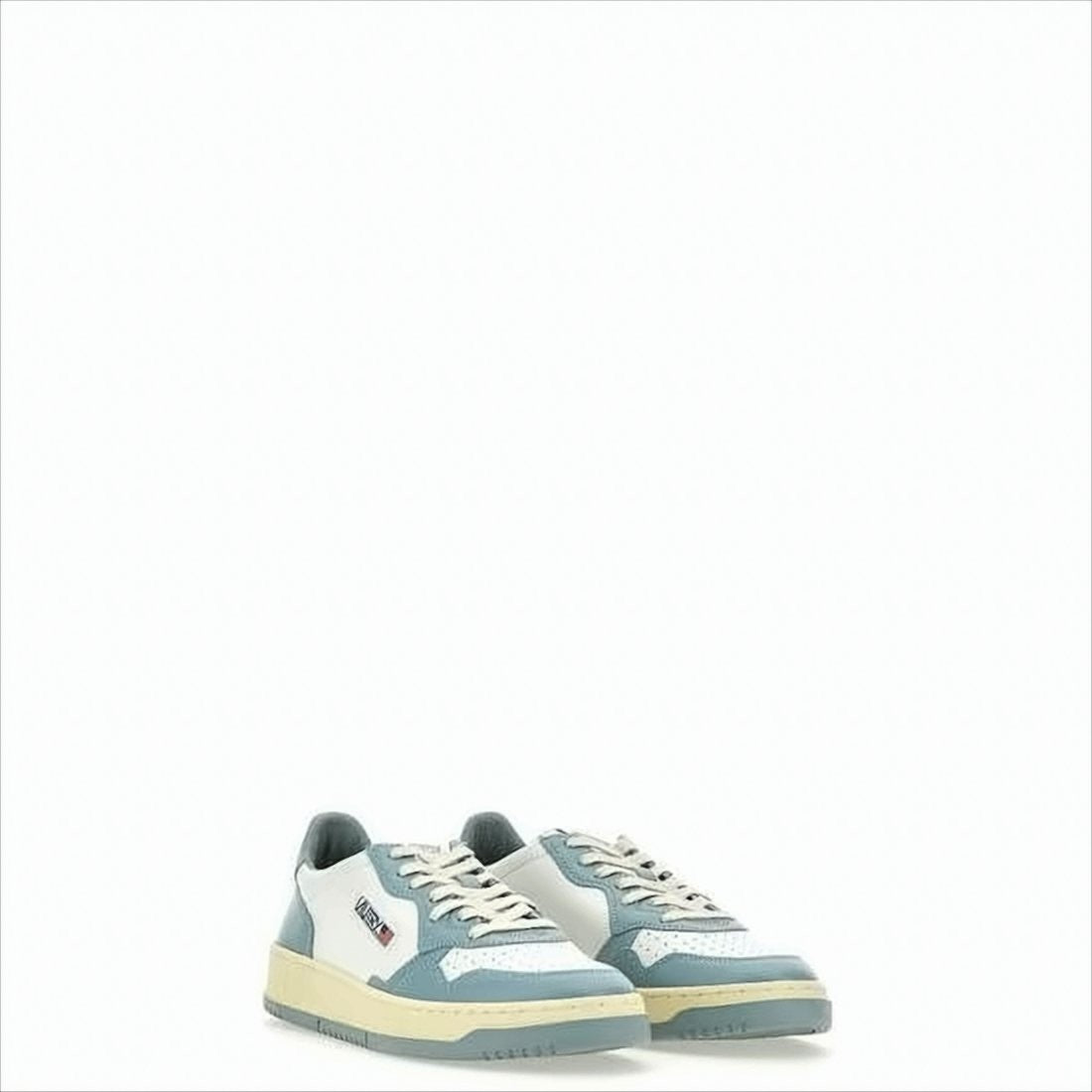 Autry Low-Top Sneakers with Smooth Leather Panels and Perforated Detailing