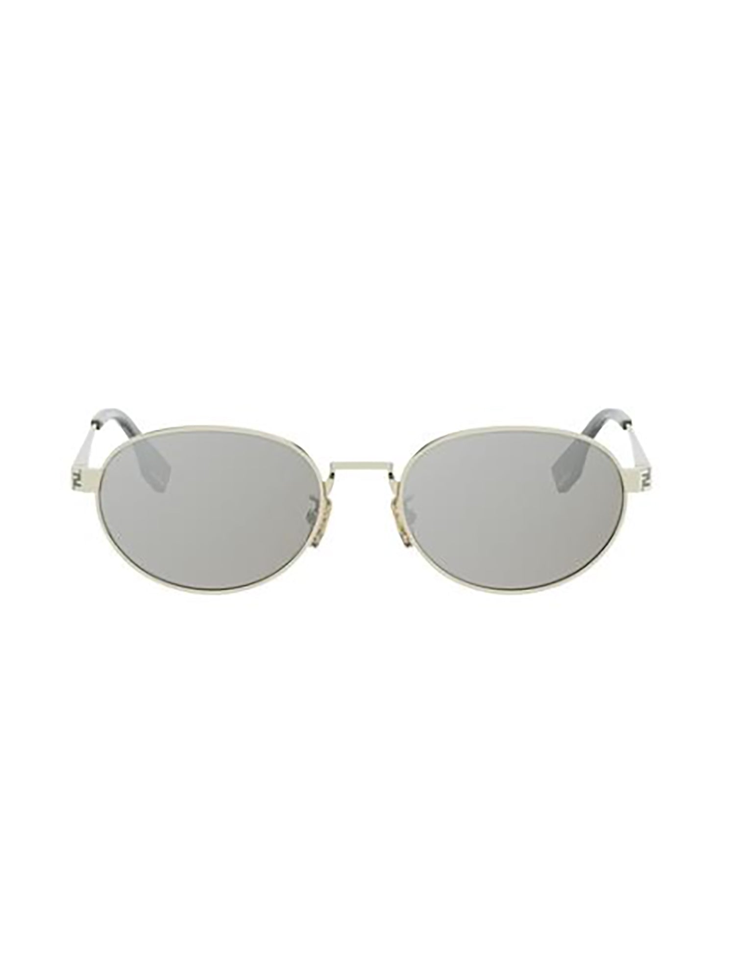 Reflective Oval Sunglasses with Metallic Finish and Comfortable Fit