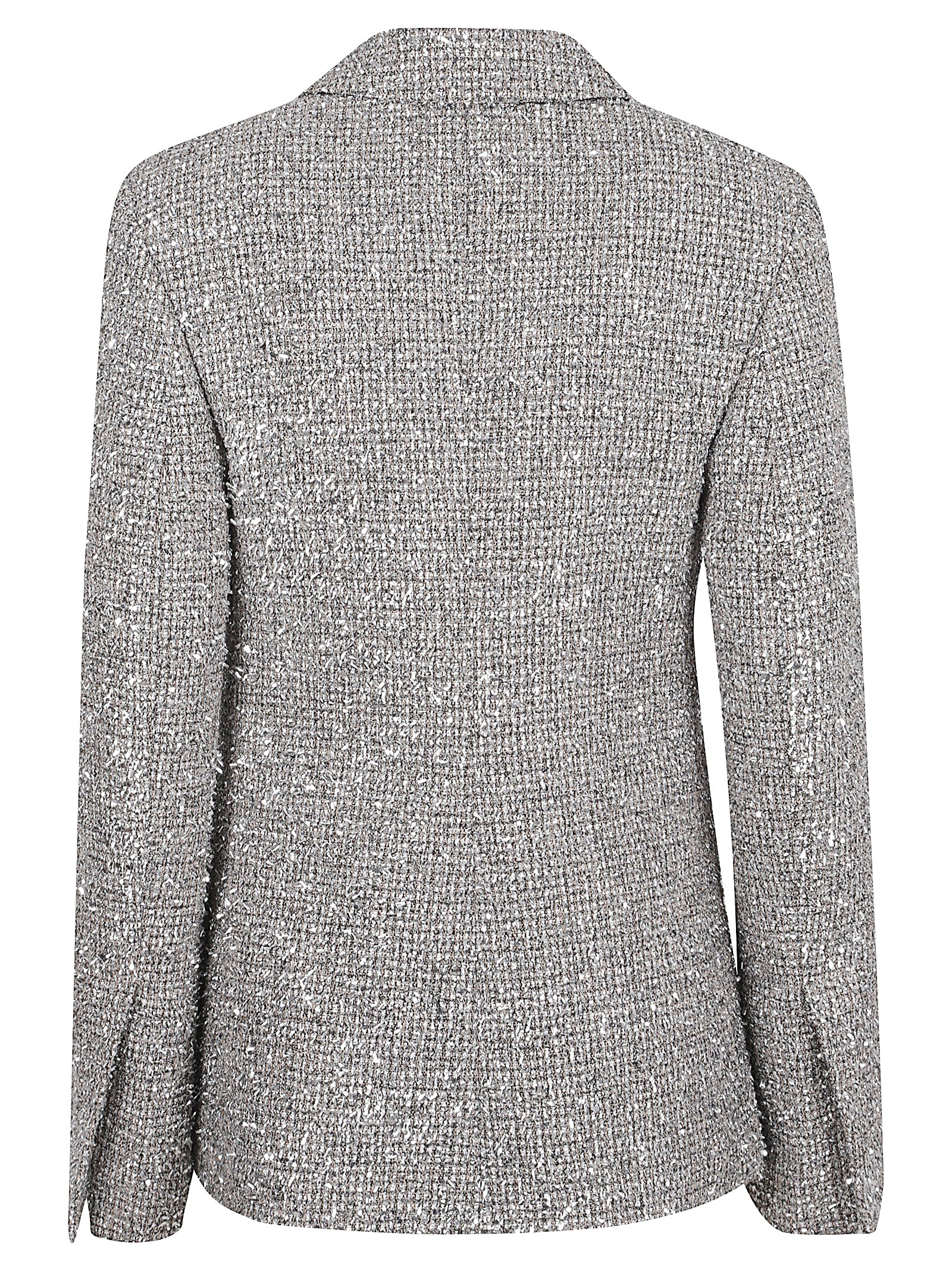 Tweed Blazer with Metallic Threads