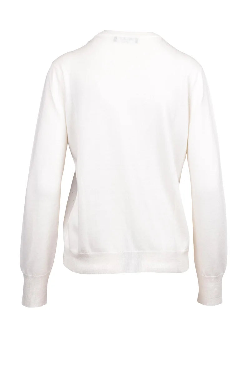 Crewneck Sweater - White