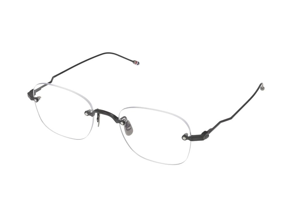 Titanium Frame Eyeglasses with Acetate Accent