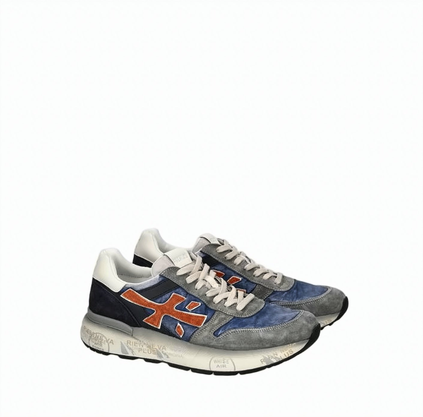 Suede Trim Lace Up Sneakers