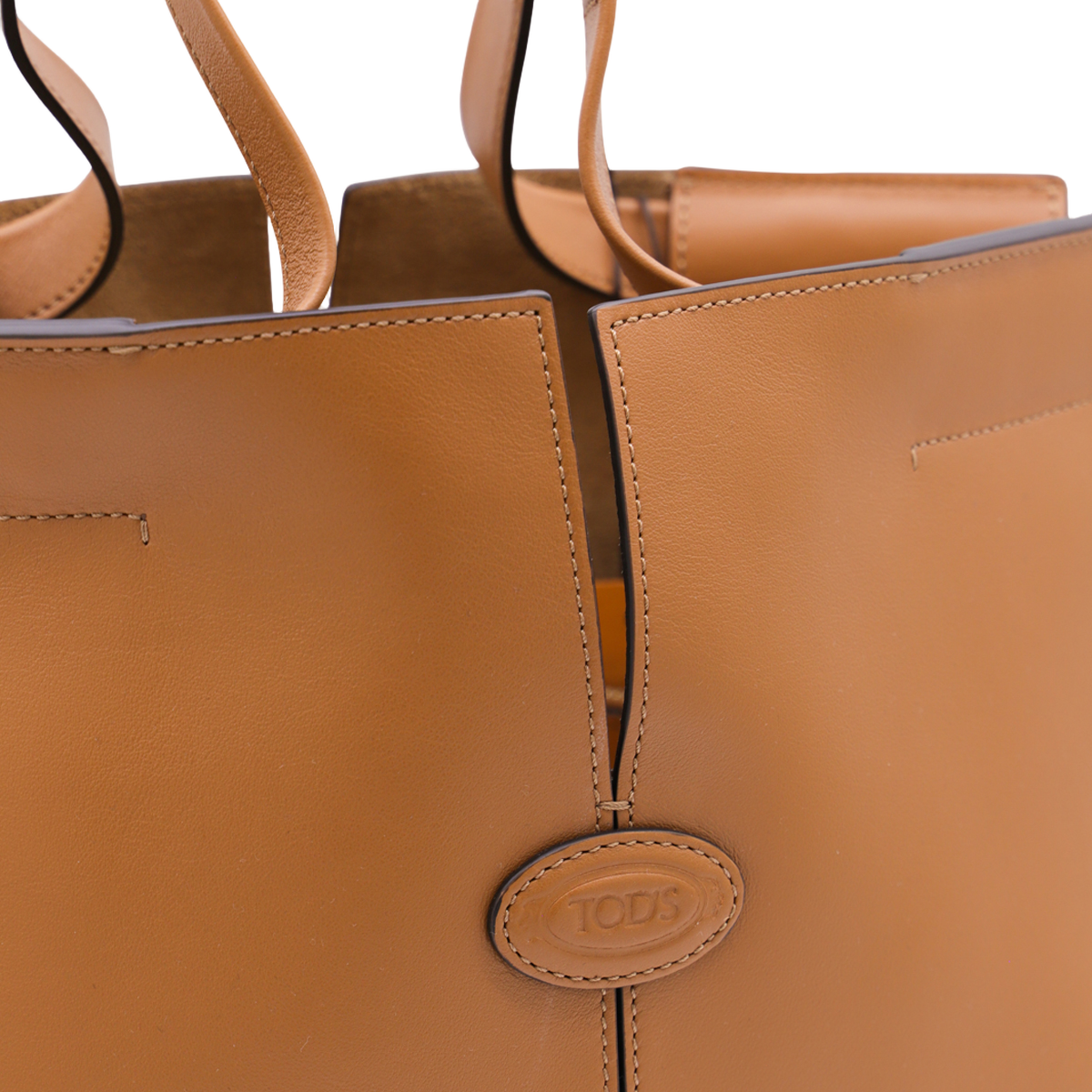Structured Leather Tote Bag