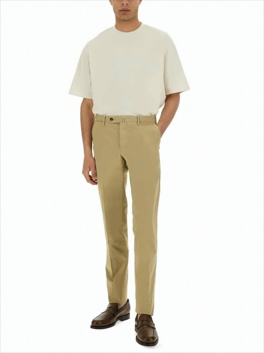 Straight-Fit Tailored Pants with Refined Detailing