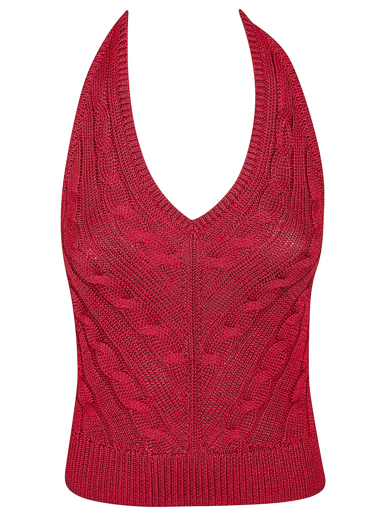 Cable Knit Halterneck Knit Top