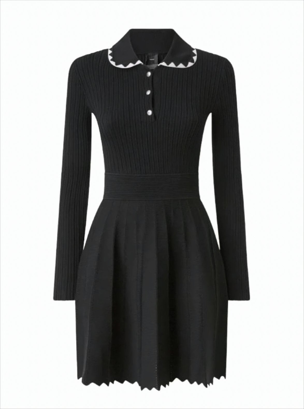 Ribbed Long Sleeve Mini Dress