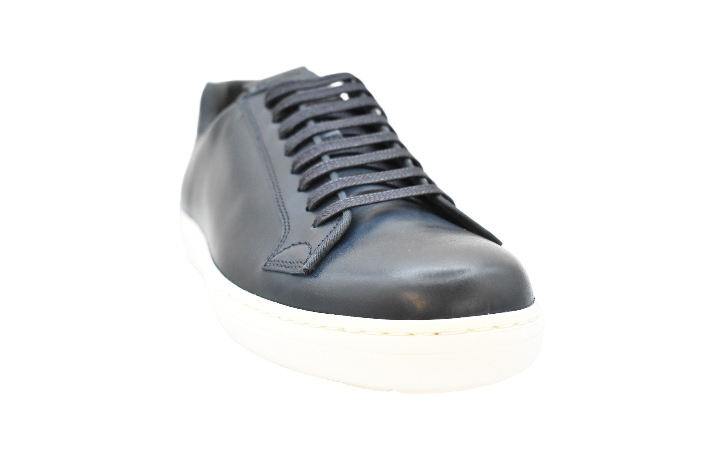 Flat Lace Sneakers In Deep Blue