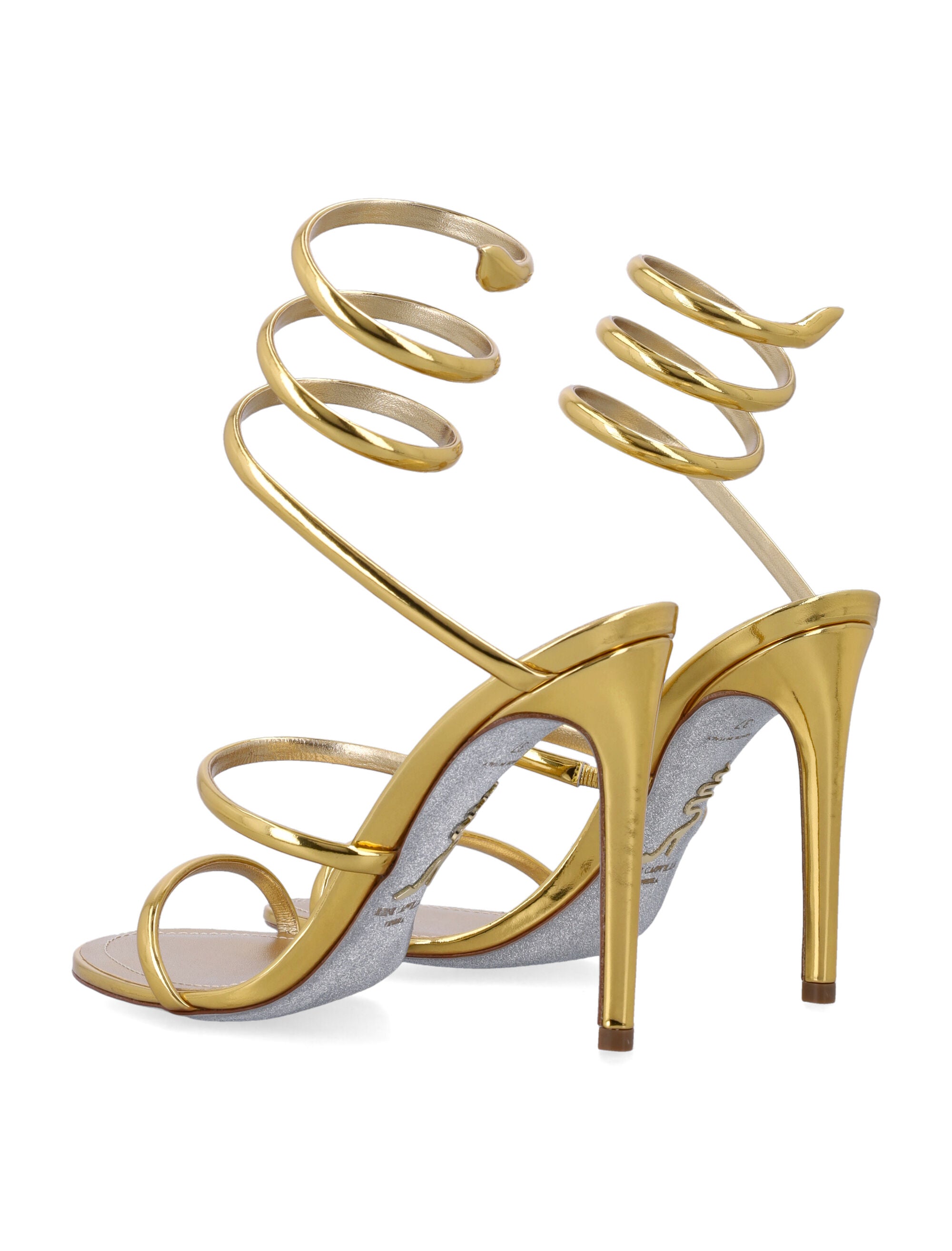 Cleo Sandals In Metallic Gold