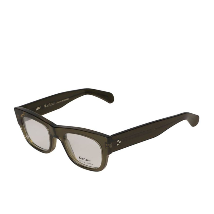 Timeless Rectangular Frame Sunglasses with Dark Olive Transparency