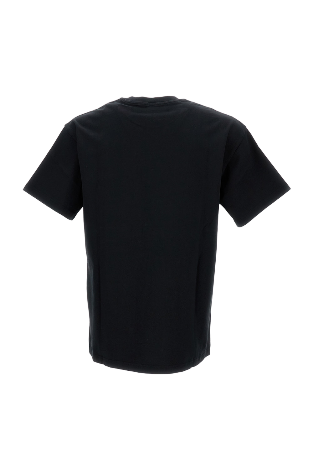 Straight Fit Black Cotton T-Shirt