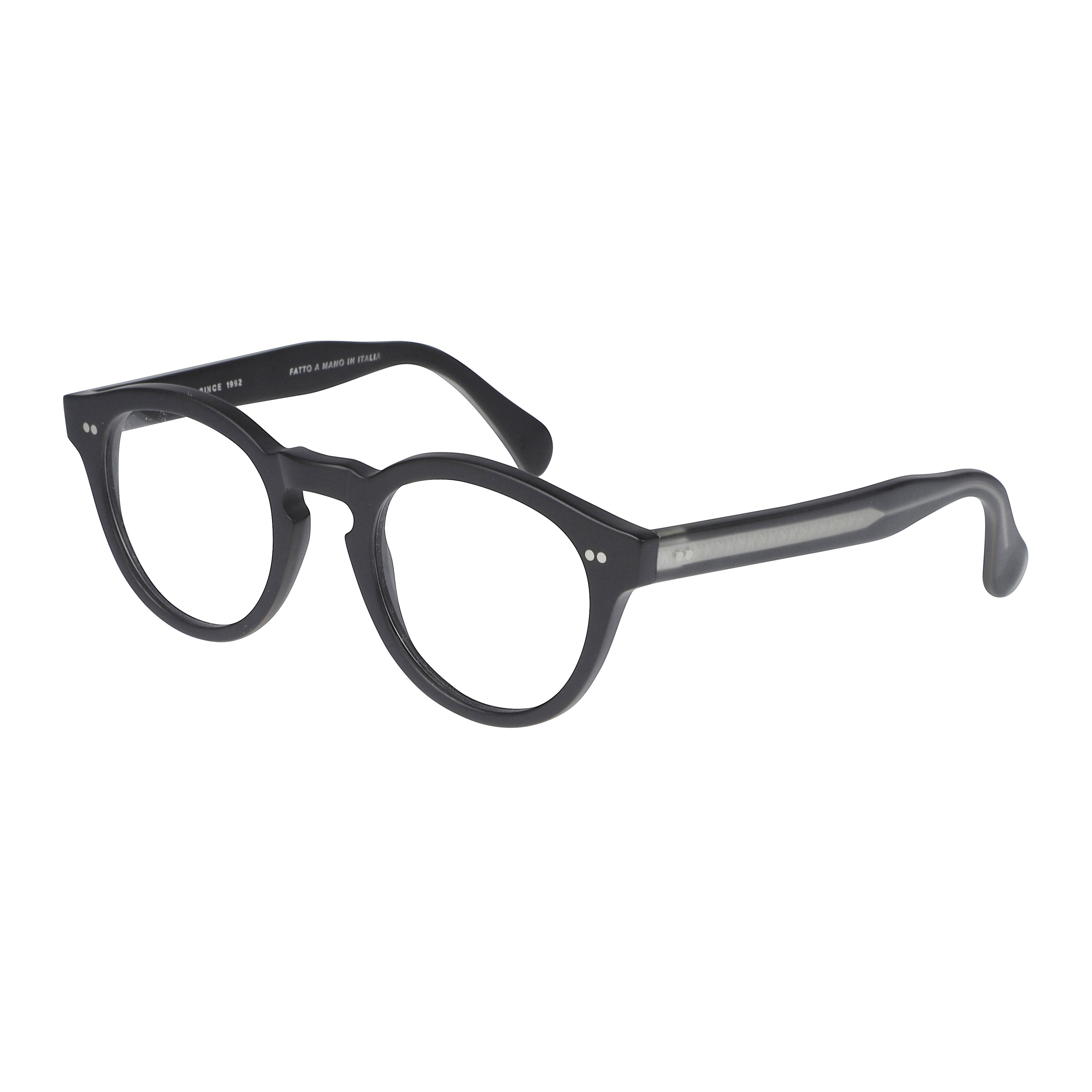 Tony-K Classic Round Frame Eyeglasses with Keyhole Bridge