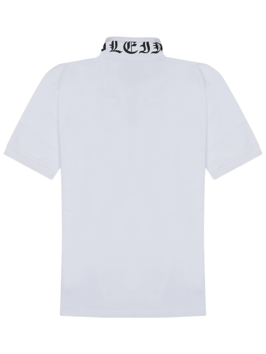 Short-Sleeve Polo Shirt With Logo Patch