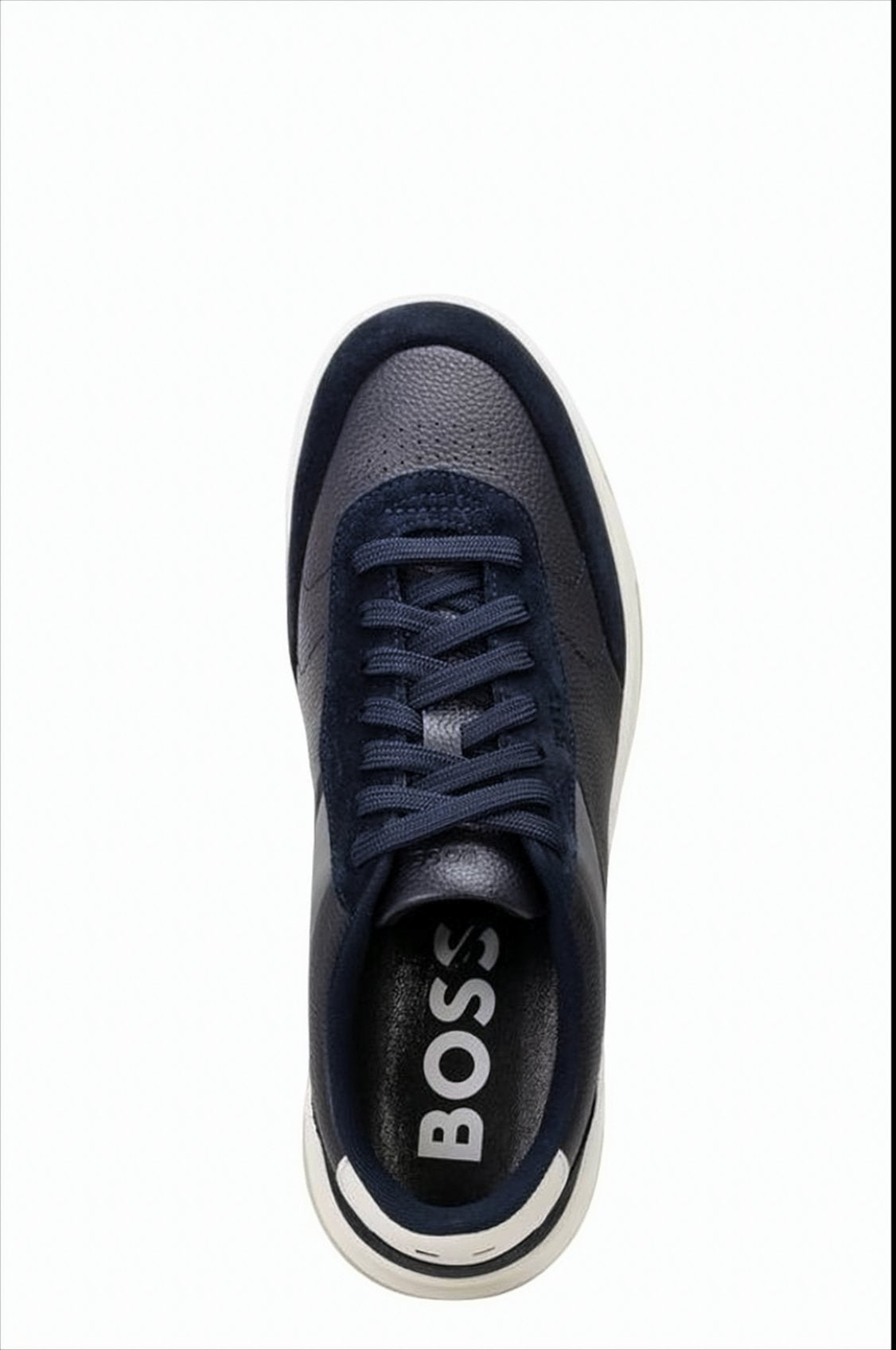 Color-Block Low-Cut Lace-Up Sneakers With Embossed Branding