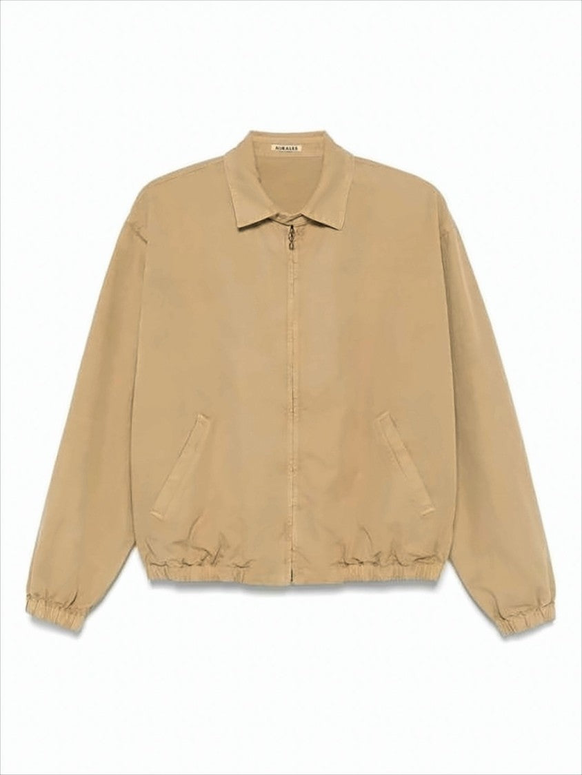 Lightweight Cotton Jacket with Classic Collar
