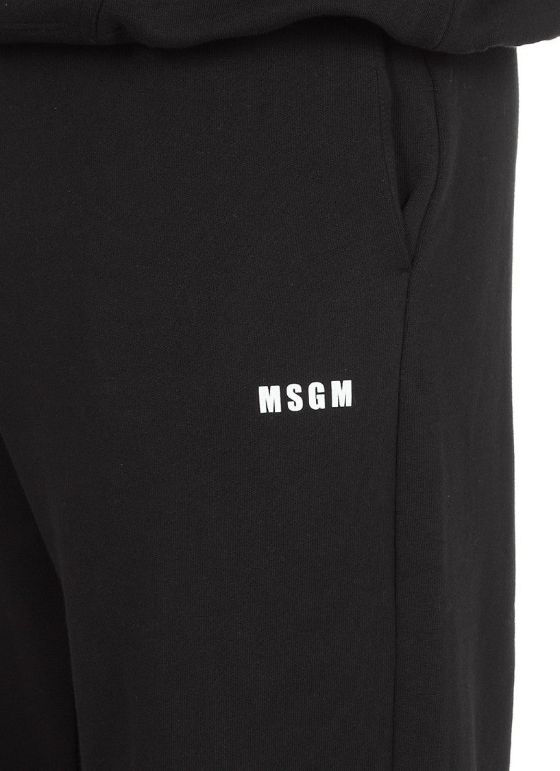 Relaxed-Fit Black Jogger Pants With Subtle Logo Detail