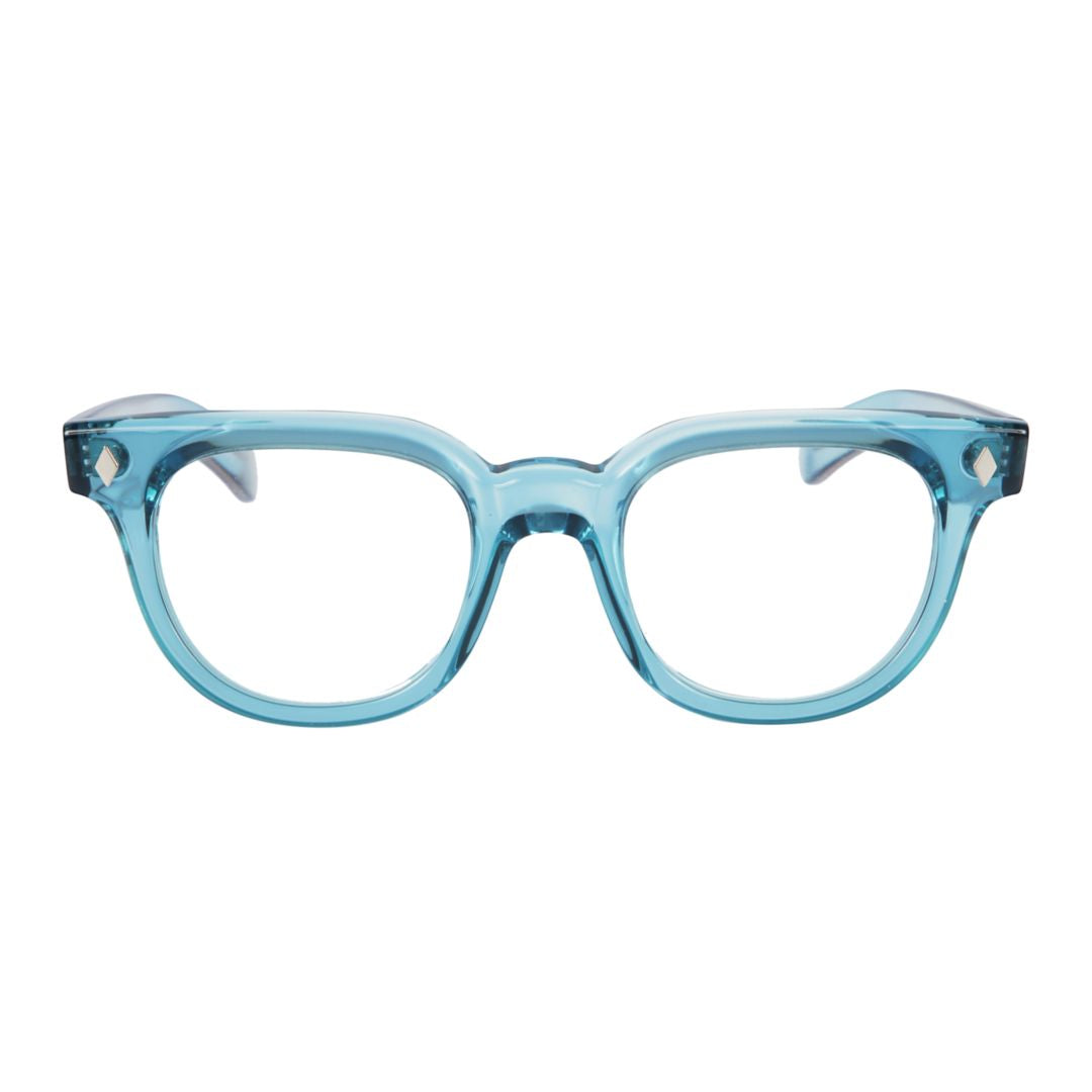 Orbit Translucent Light Blue Sunglasses with Diamond Accents