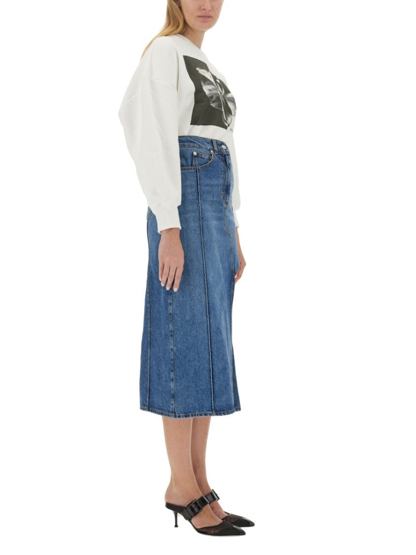 Pencil Skirt With Cut-Out
