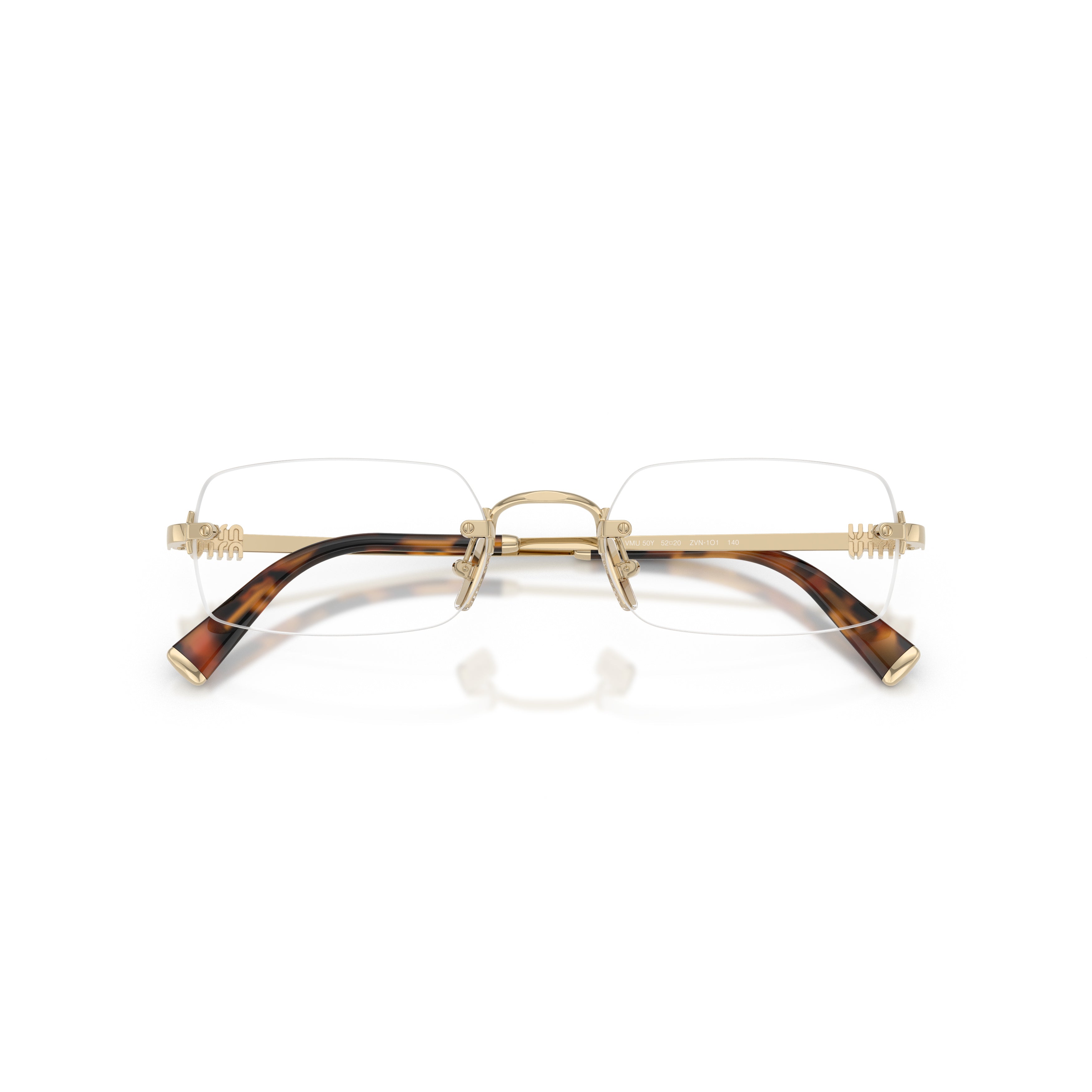 0mu 50yv Rimless Rectangular Eyeglasses