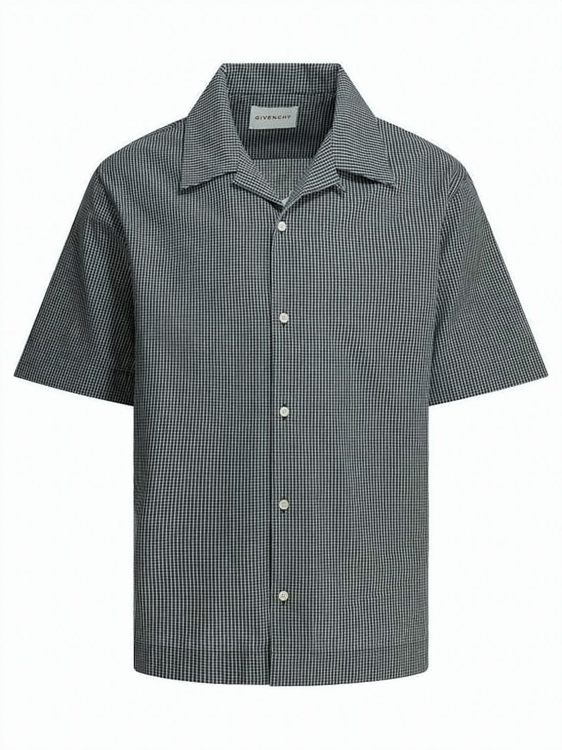 Checkered Pattern Short-Sleeve Shirt with Boxy Fit