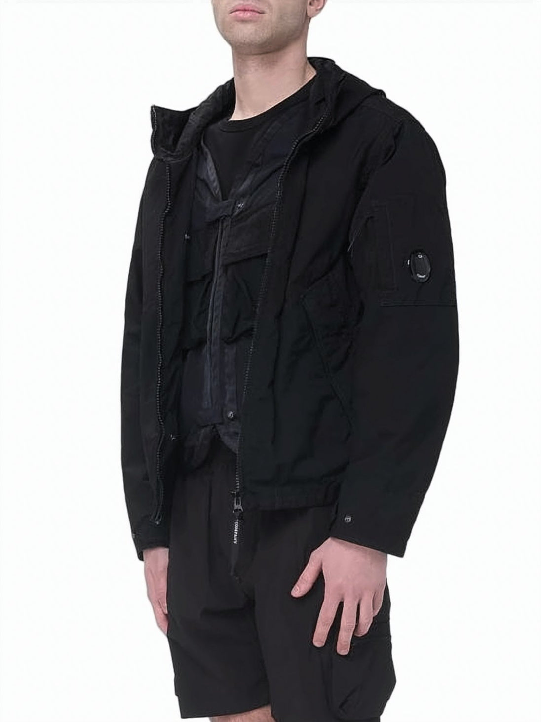 Functional Hooded Jacket with Flap Pockets