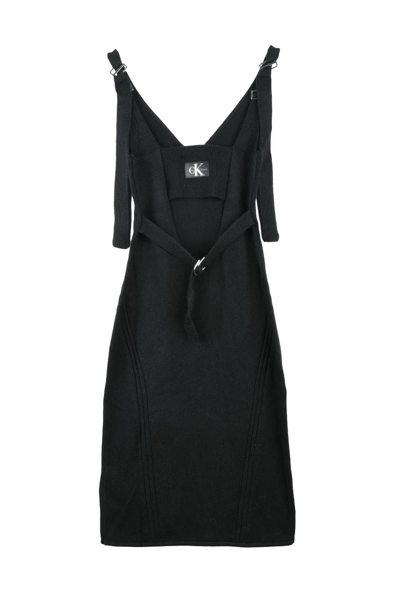 Knit Sheath Dress - Black