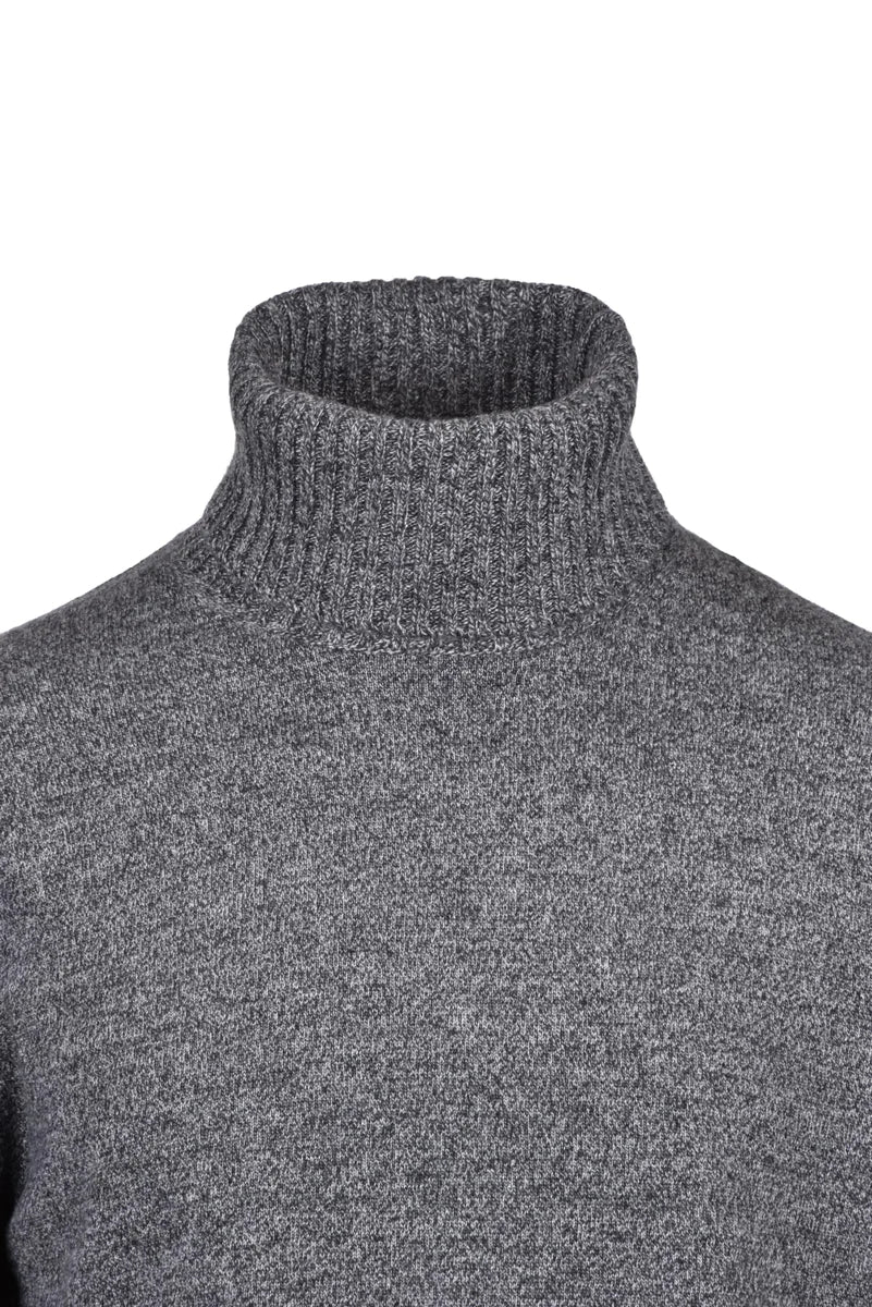 Cashmere Turtleneck Pullover - Grey