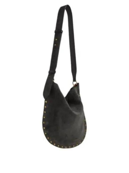 Crescent-Shaped Calfskin Shoulder Bag with Adjustable Strap