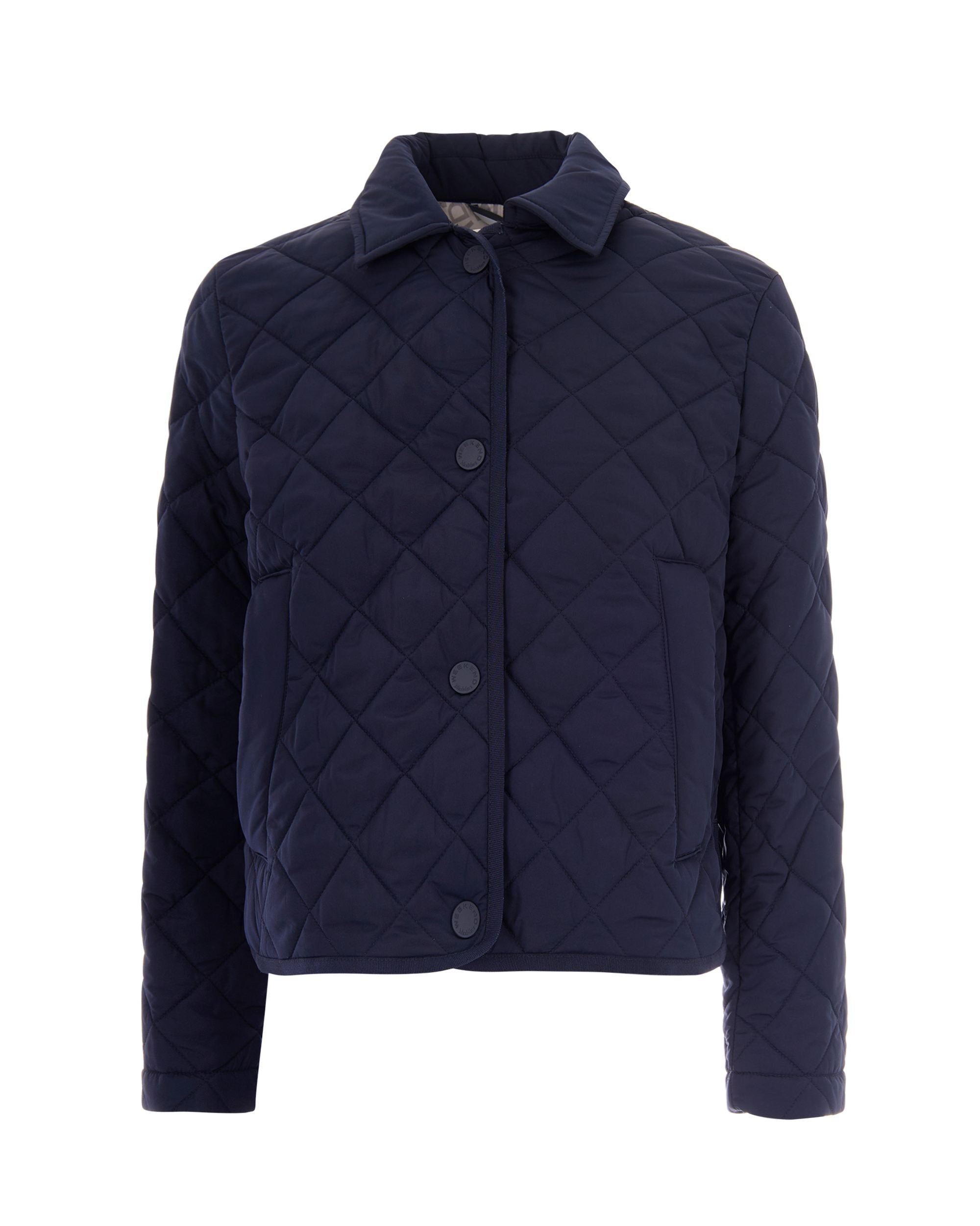 Blue Quilted Jacket