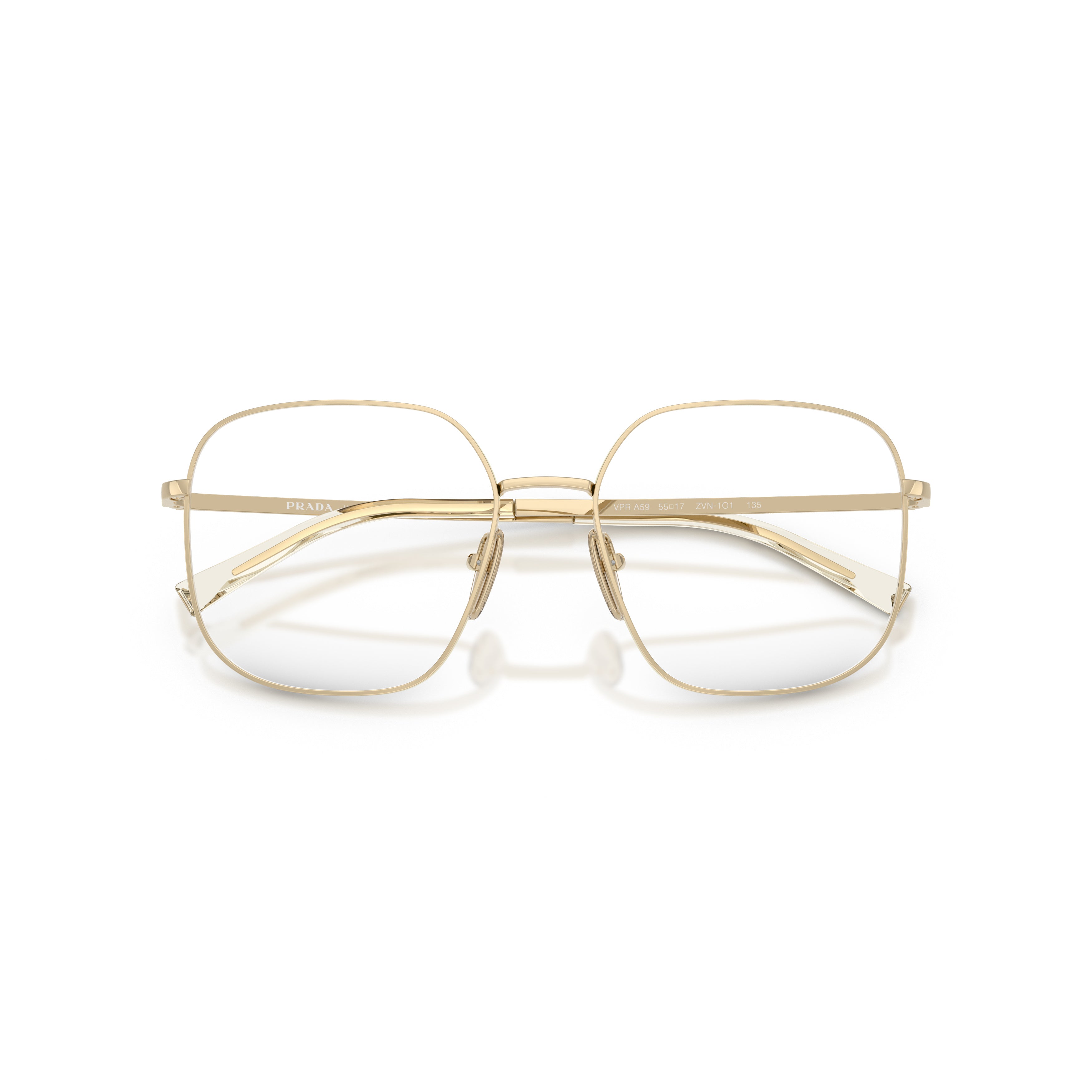 0pr A59v Square Metal Frame Eyeglasses