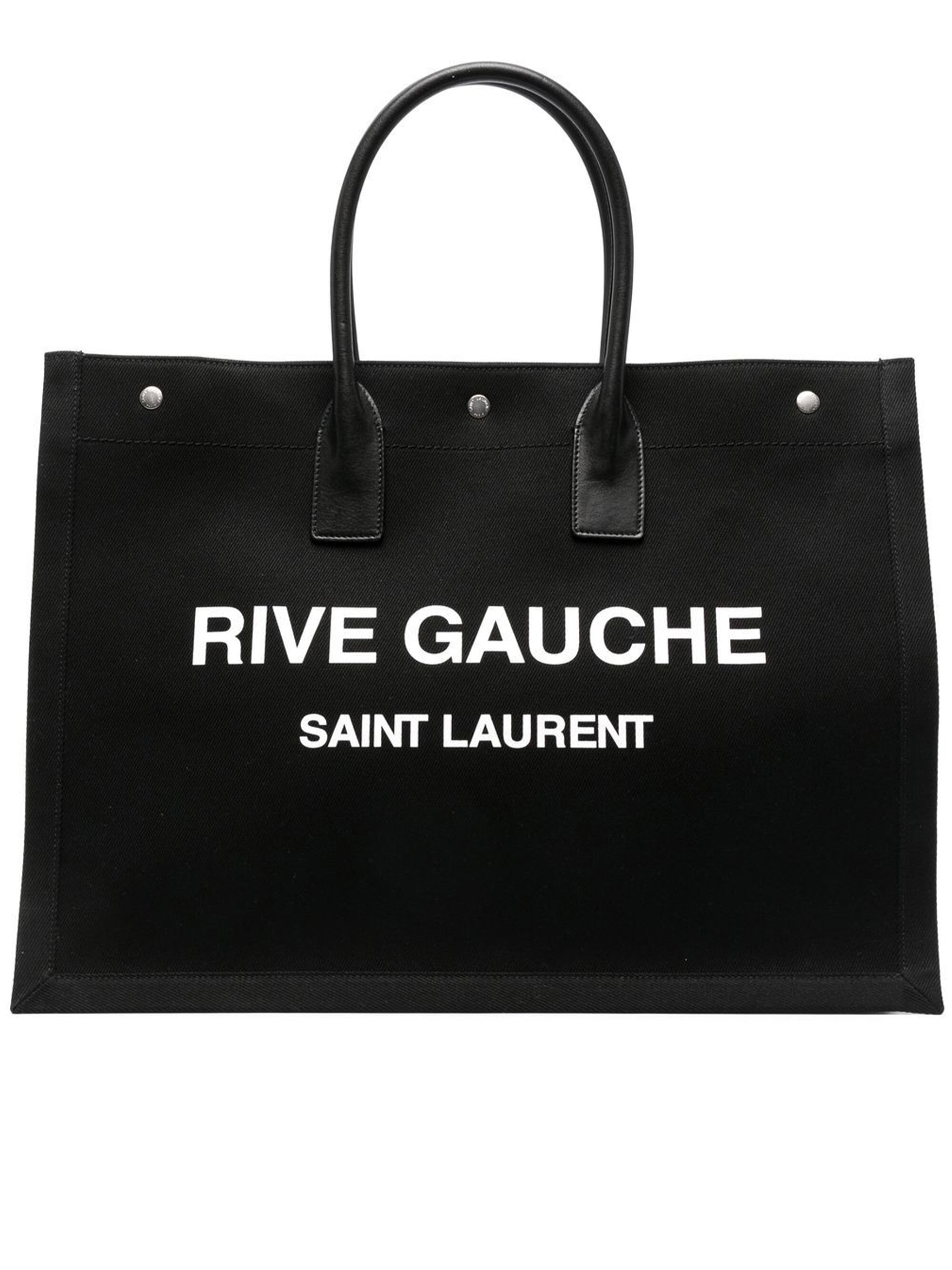 Black Tote Rectangular Leather Tote