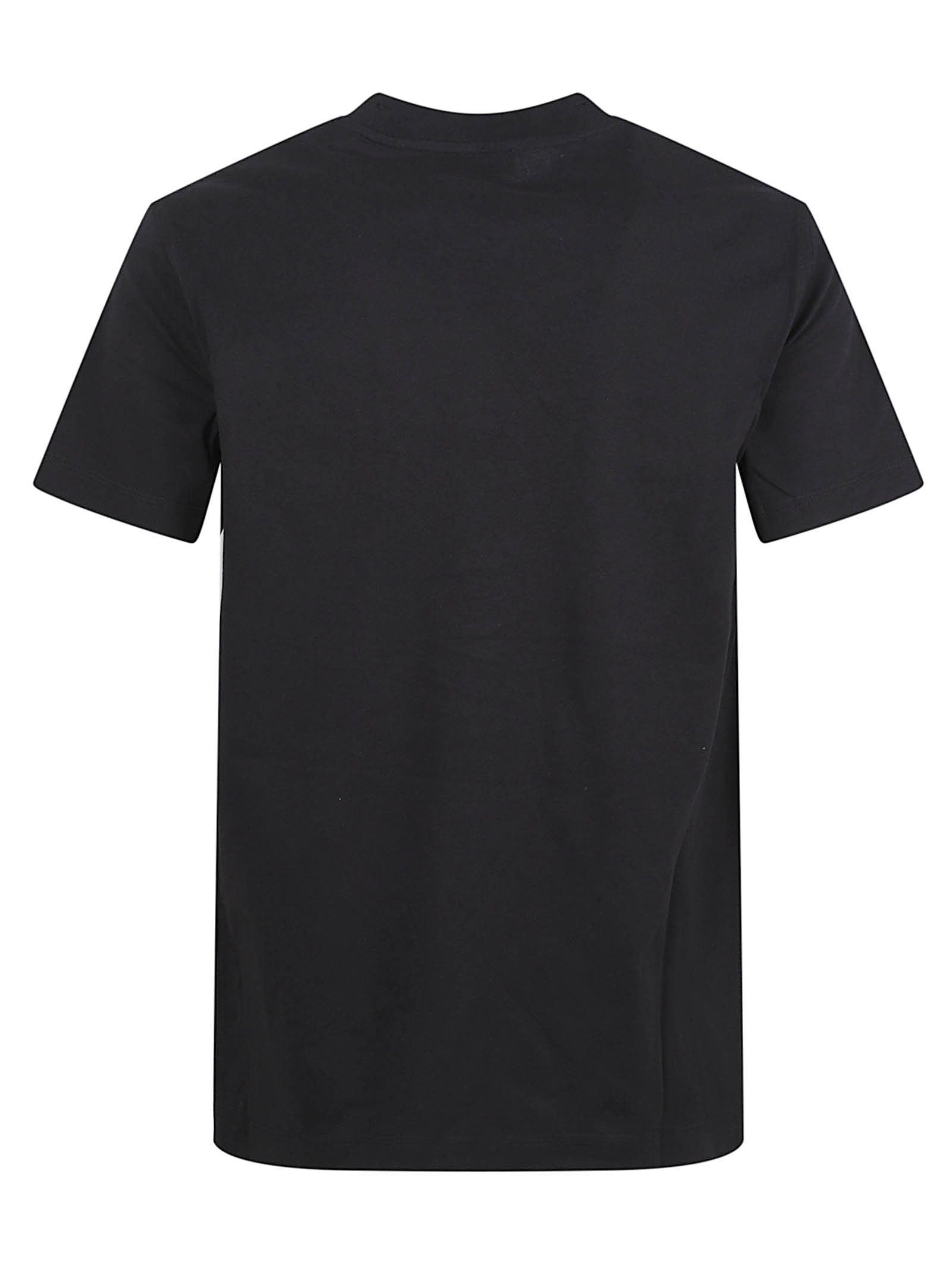 Cotton T-shirt with Ribbed Neckline