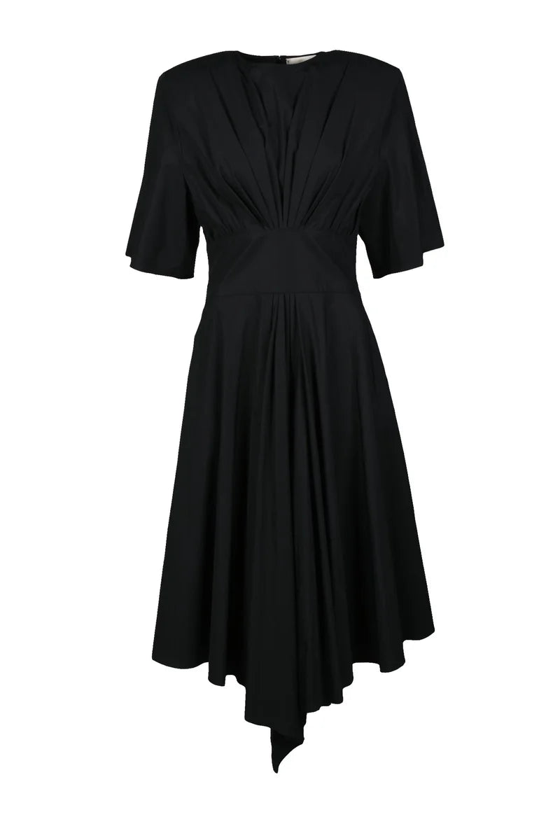 Long Cotton Dress - Black
