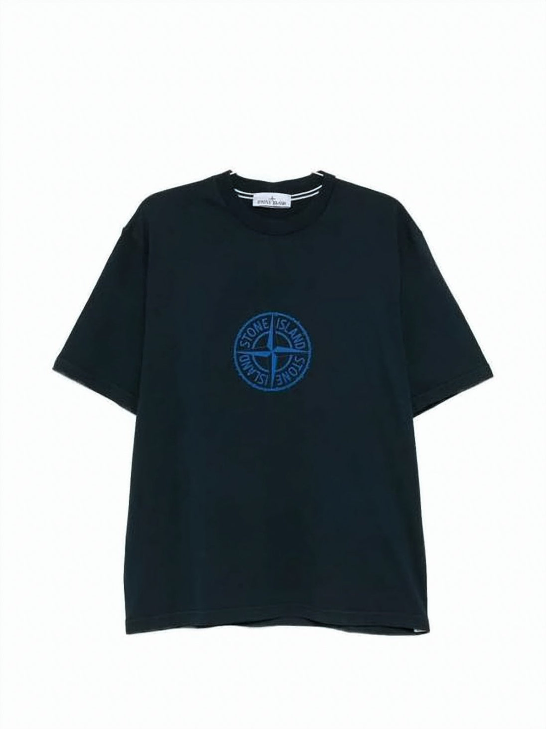 Short-Sleeve T-Shirt With Circular Emblem And Relaxed Fit
