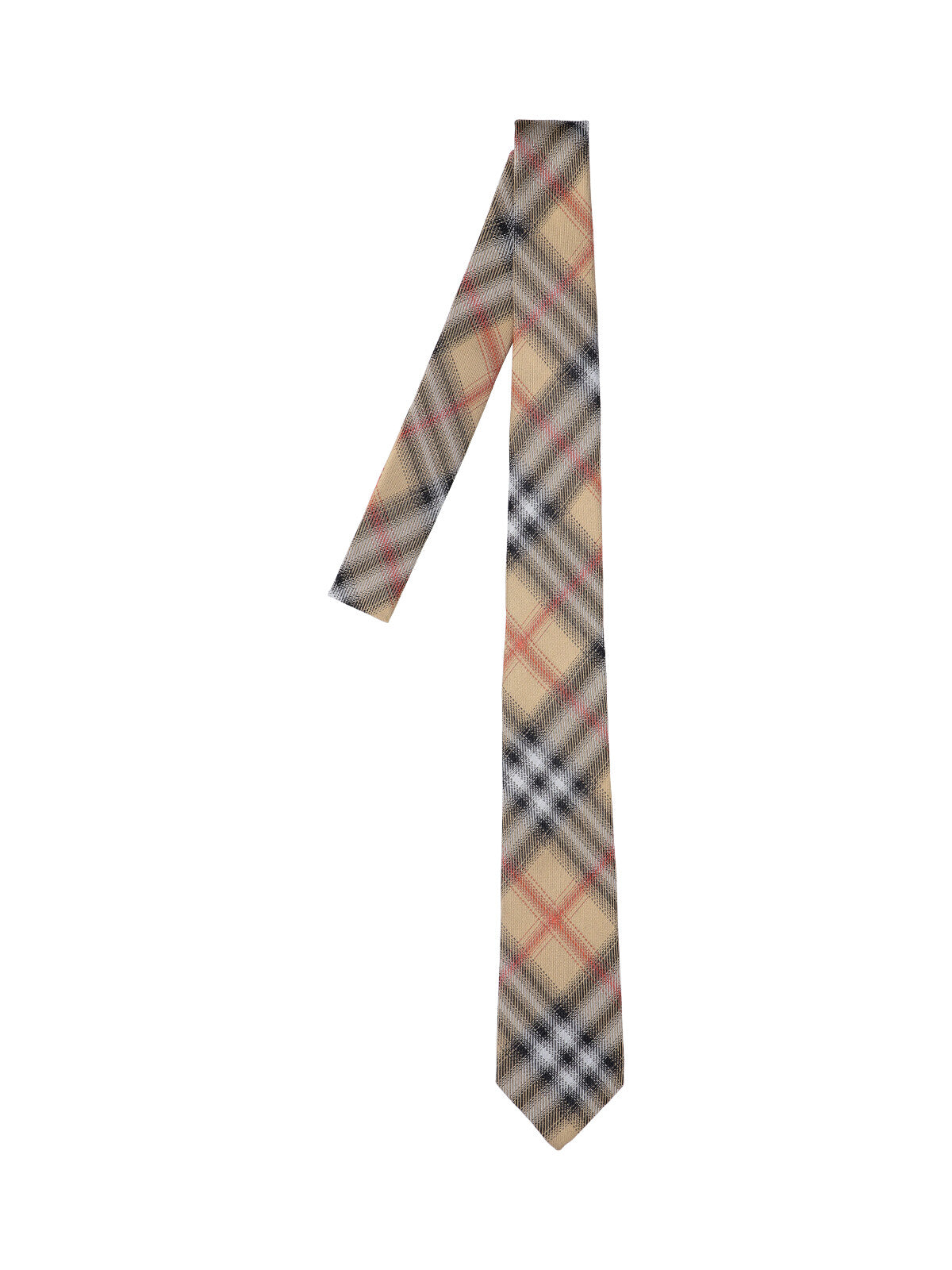 Beige Tie With Smooth Texture And Classic Design