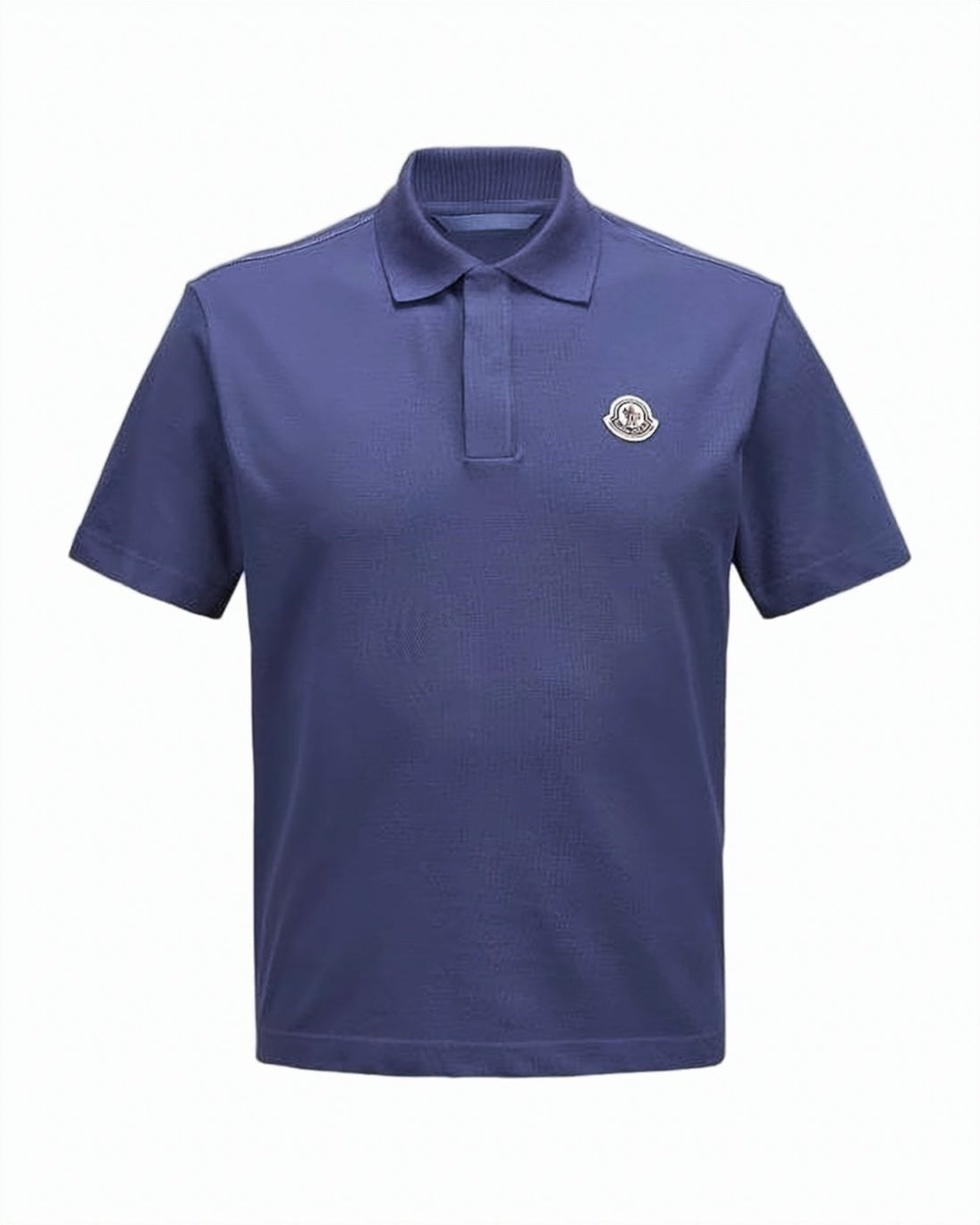 Textured Deep Blue Polo Shirt