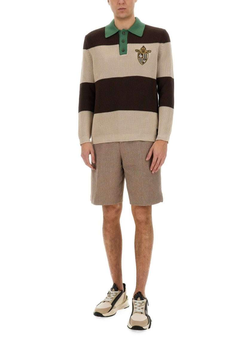 Ribbed Cotton Jersey Polo