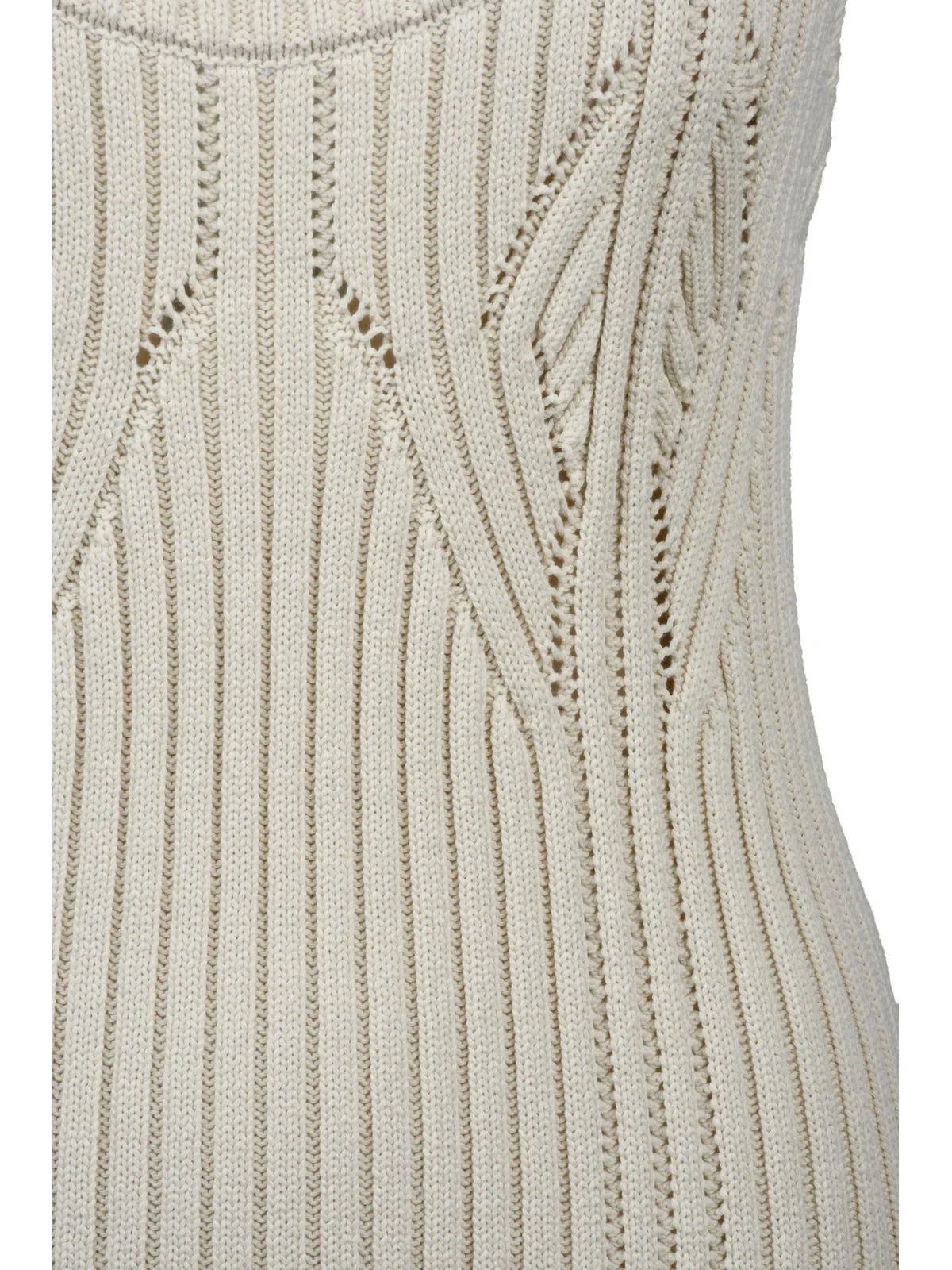 Jeans Tricot Dress Beige